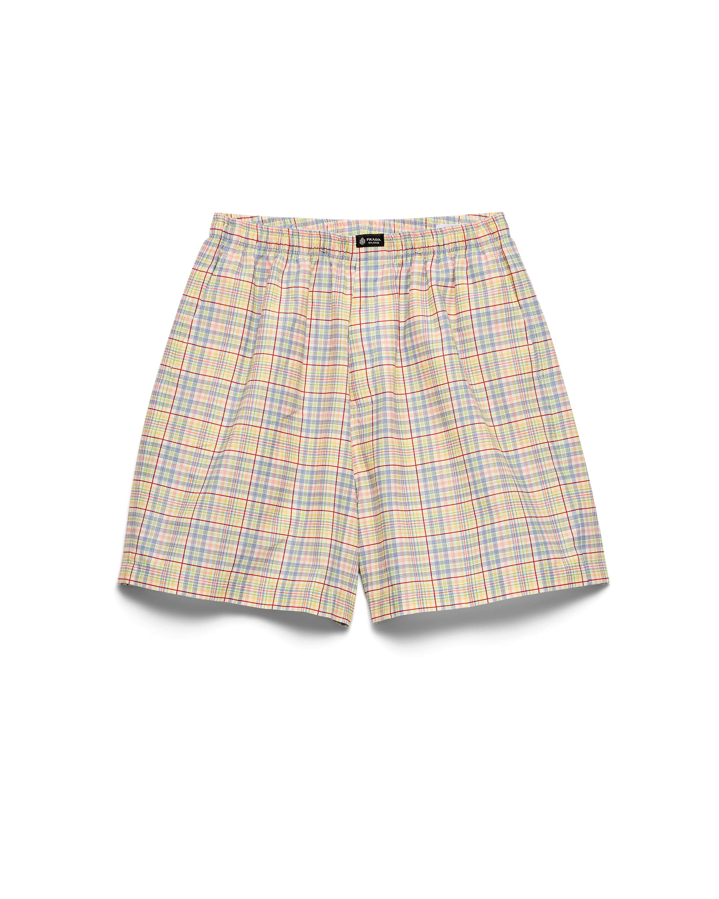 Prada Cotton Bermudas In Multi