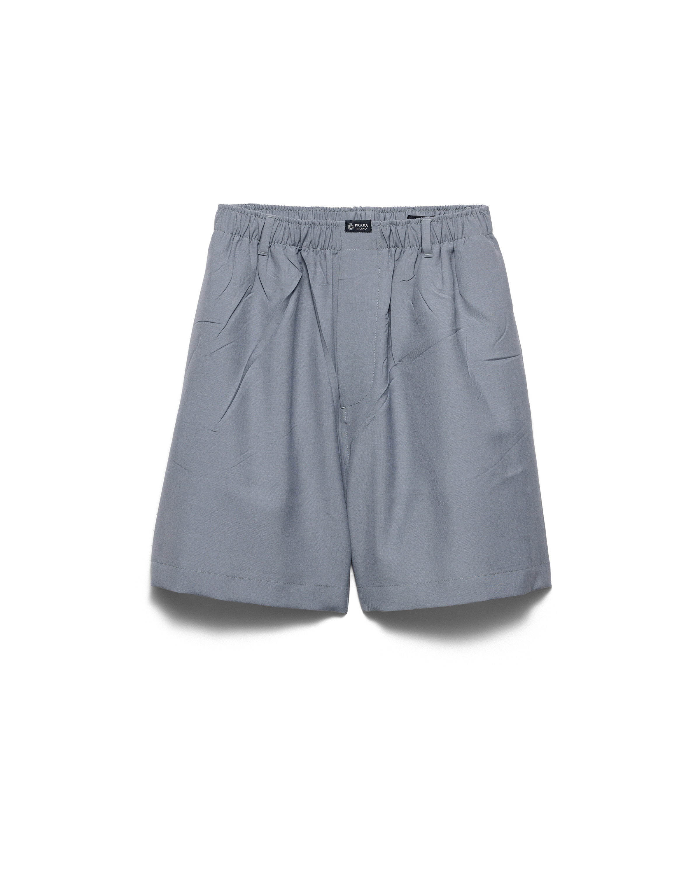 Prada Mohair Wool Bermudas In Multi