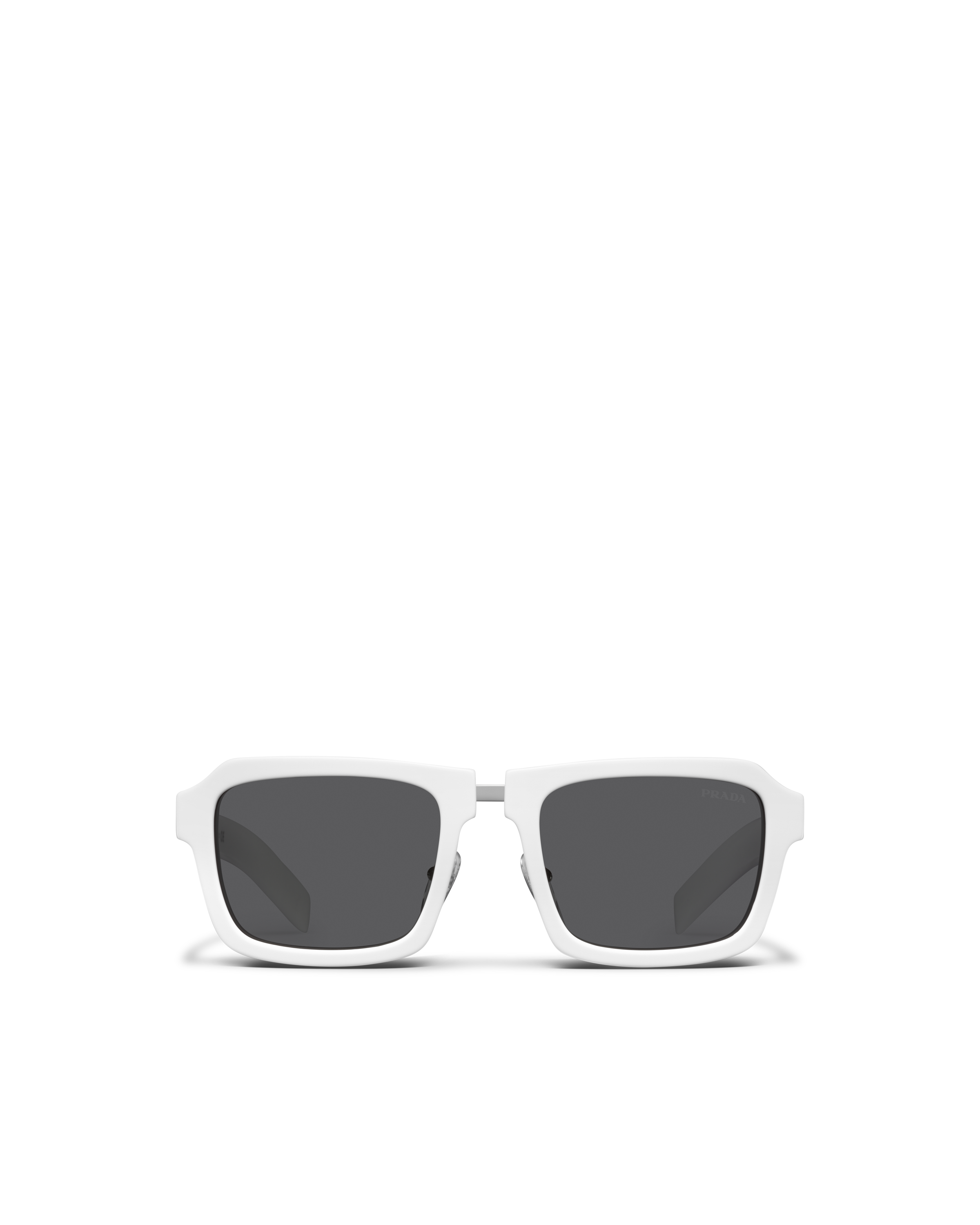 Prada white frame sunglasses
