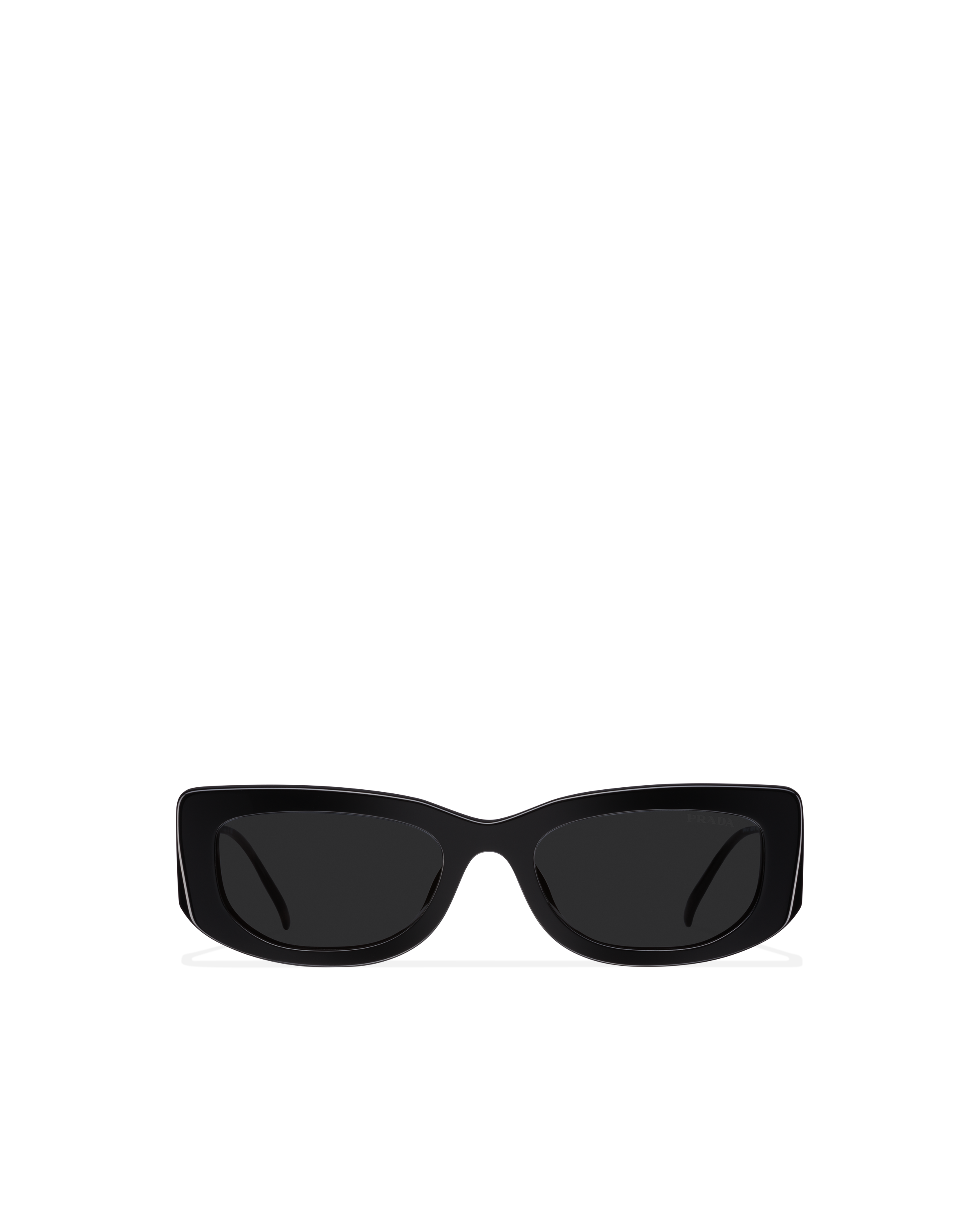 Prada Symbole Rectangle-shaped Sunglasses In Slate Gray Lenses