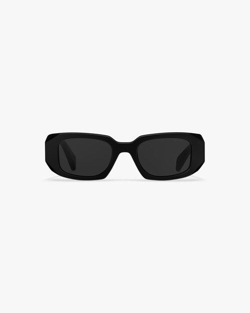 prada shield sunglasses with triangle logo