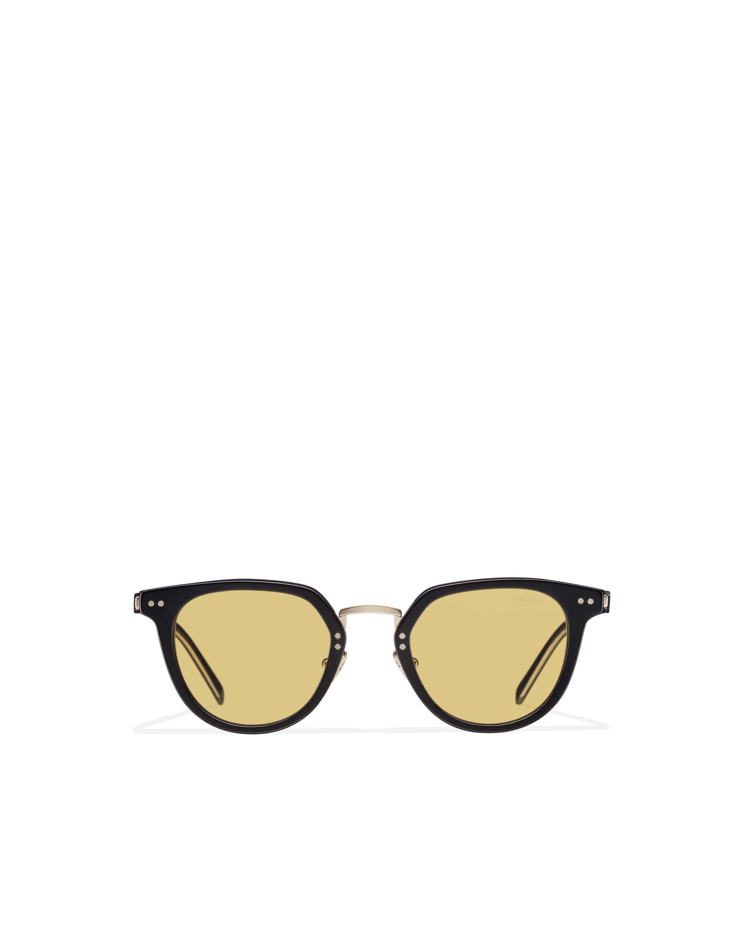 Prada Eyewear Collection Sunglasses In Crystal Ochre Lenses