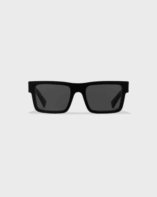 Slate Gray Lenses Sunglasses with triangle logo | PRADA