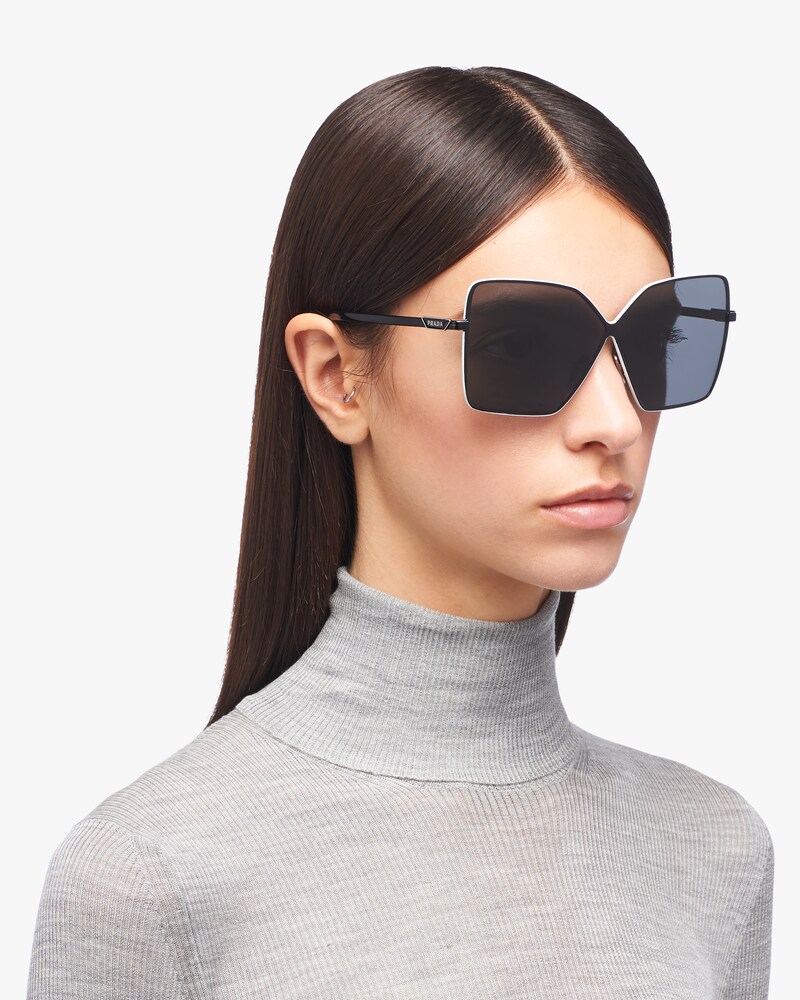prada square frame sunglasses