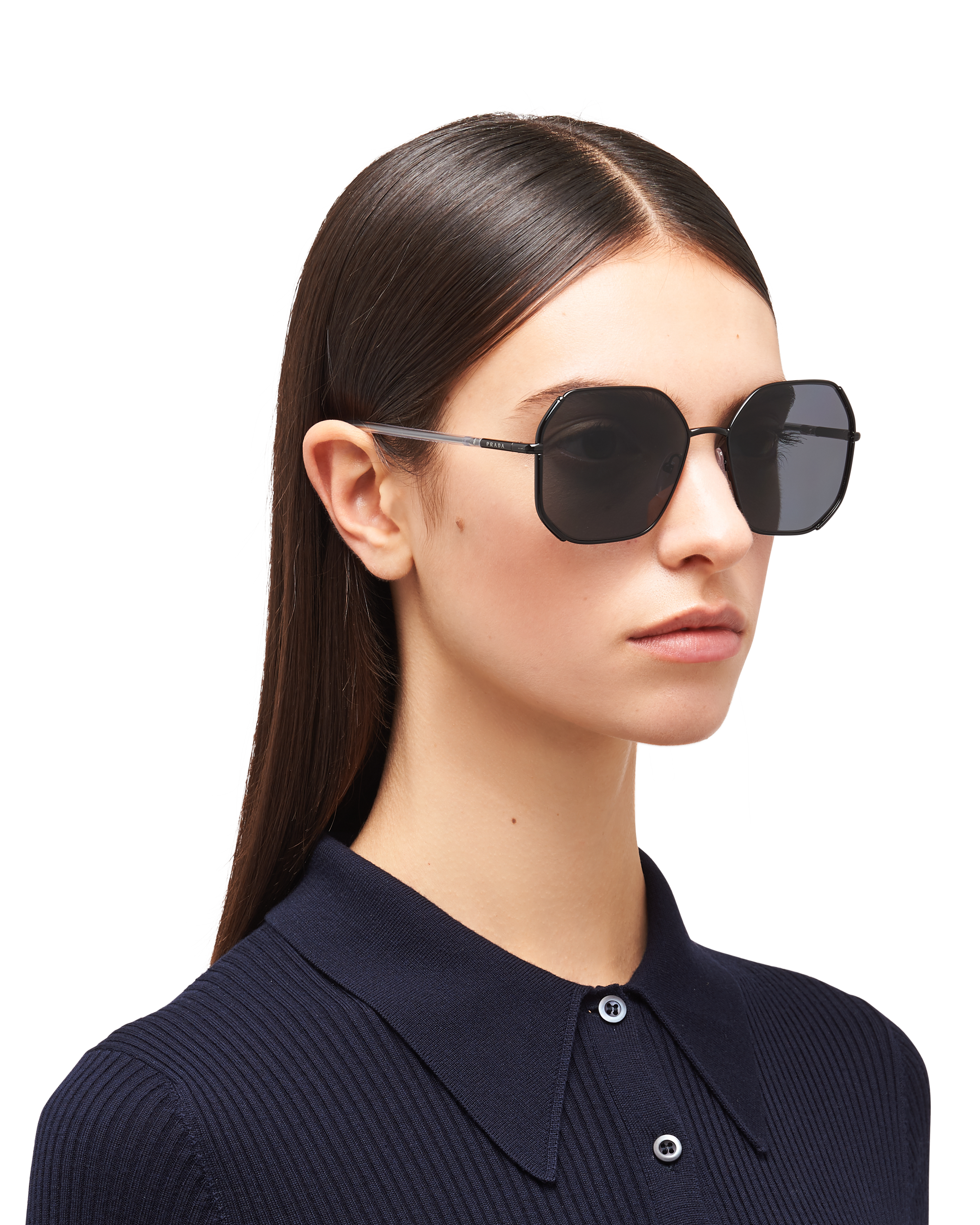 prada geometric sunglasses