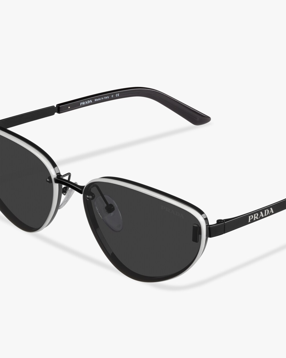 prada metal frame sunglasses