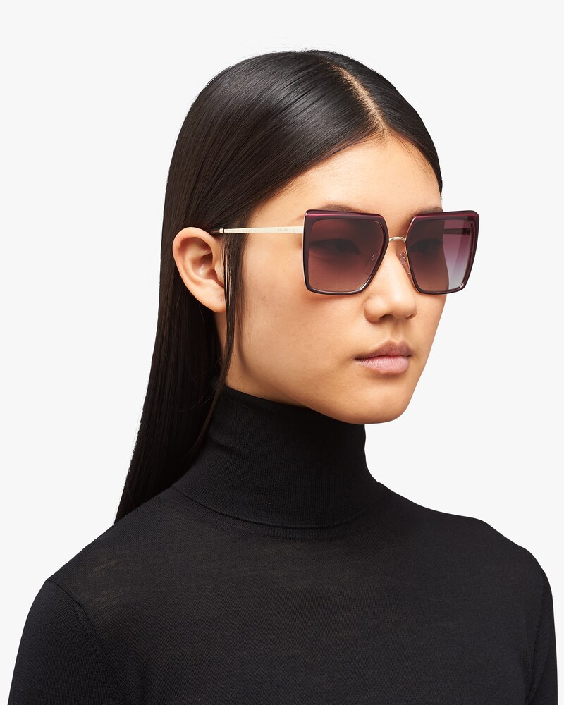 prada square glasses