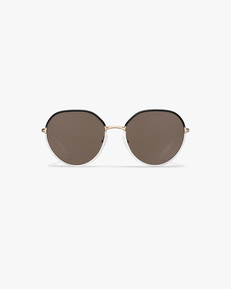 prada women's round sunglasses