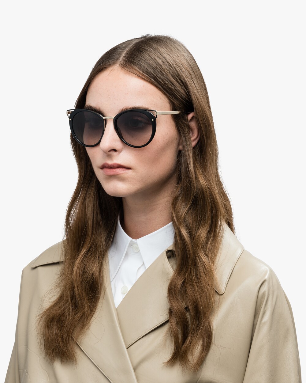 prada round mirrored sunglasses