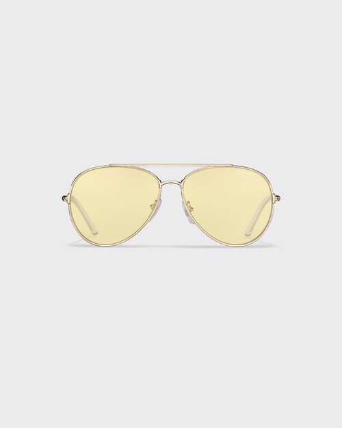 Prada yellow glasses