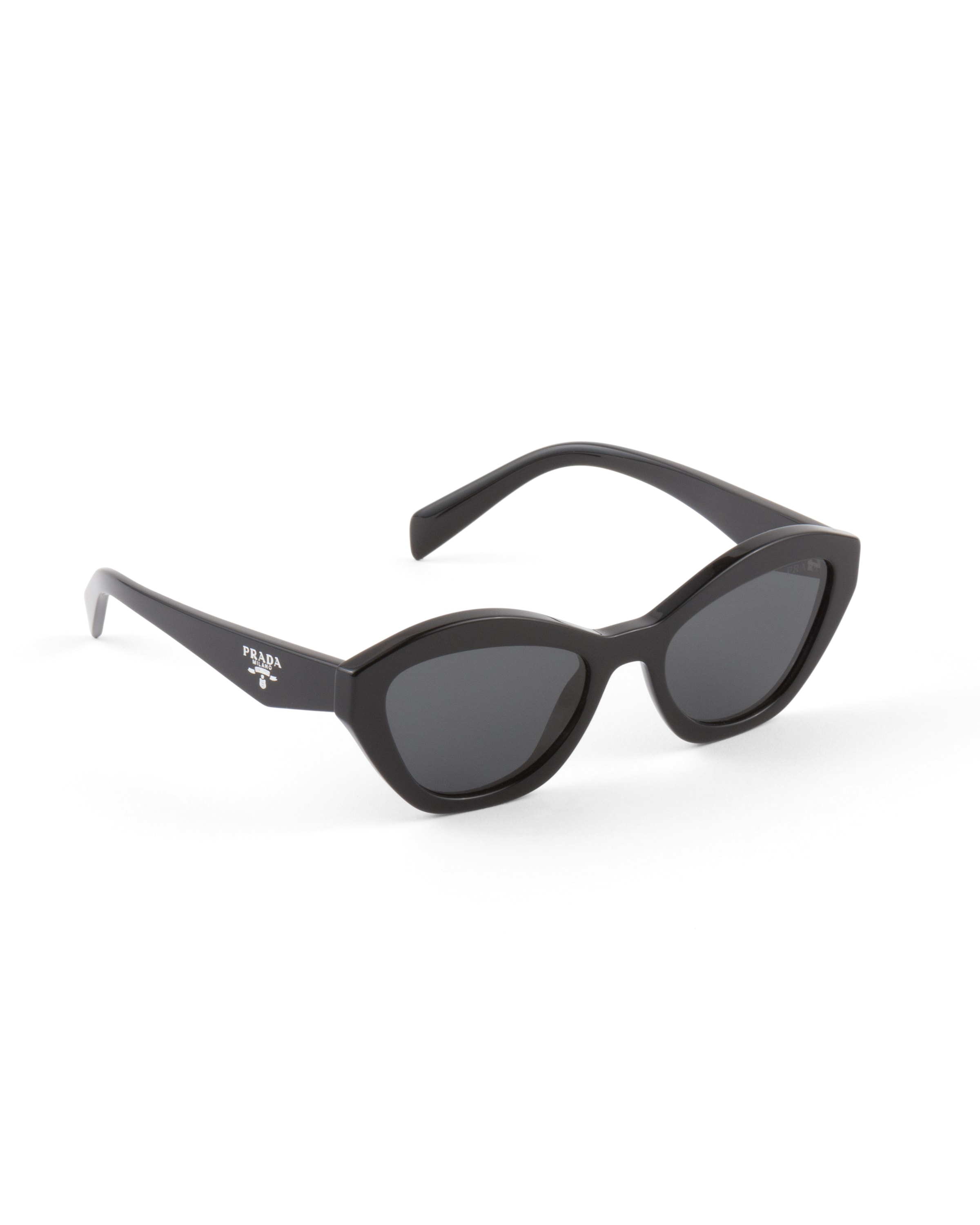 Prada Dark Grey Butterfly Ladies Sunglasses Pr A02sf 16k08z 55 In Slate Gray Lenses