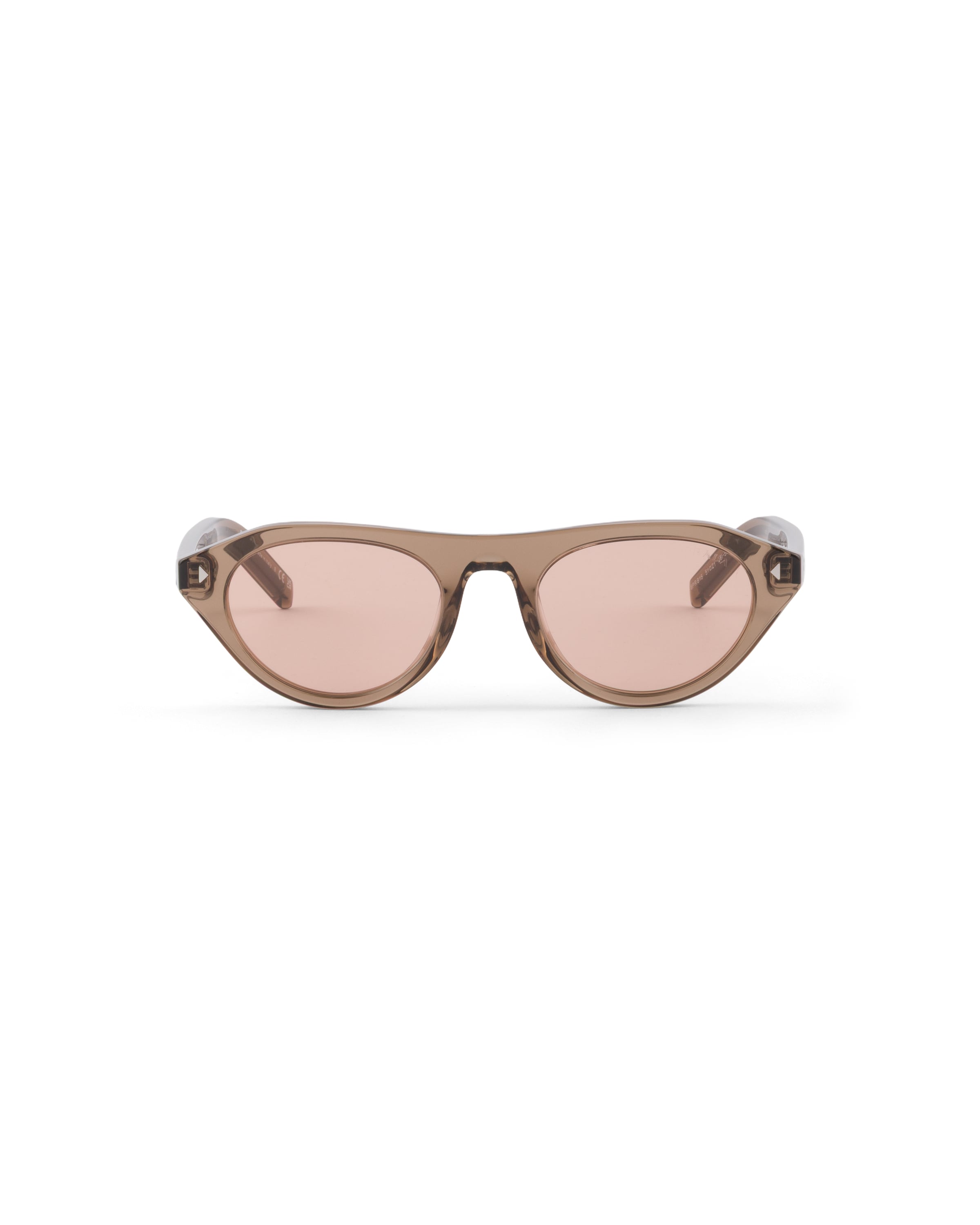 Prada Sunglasses With Iconic Metal Plaque, Woman, Crystal Lenses