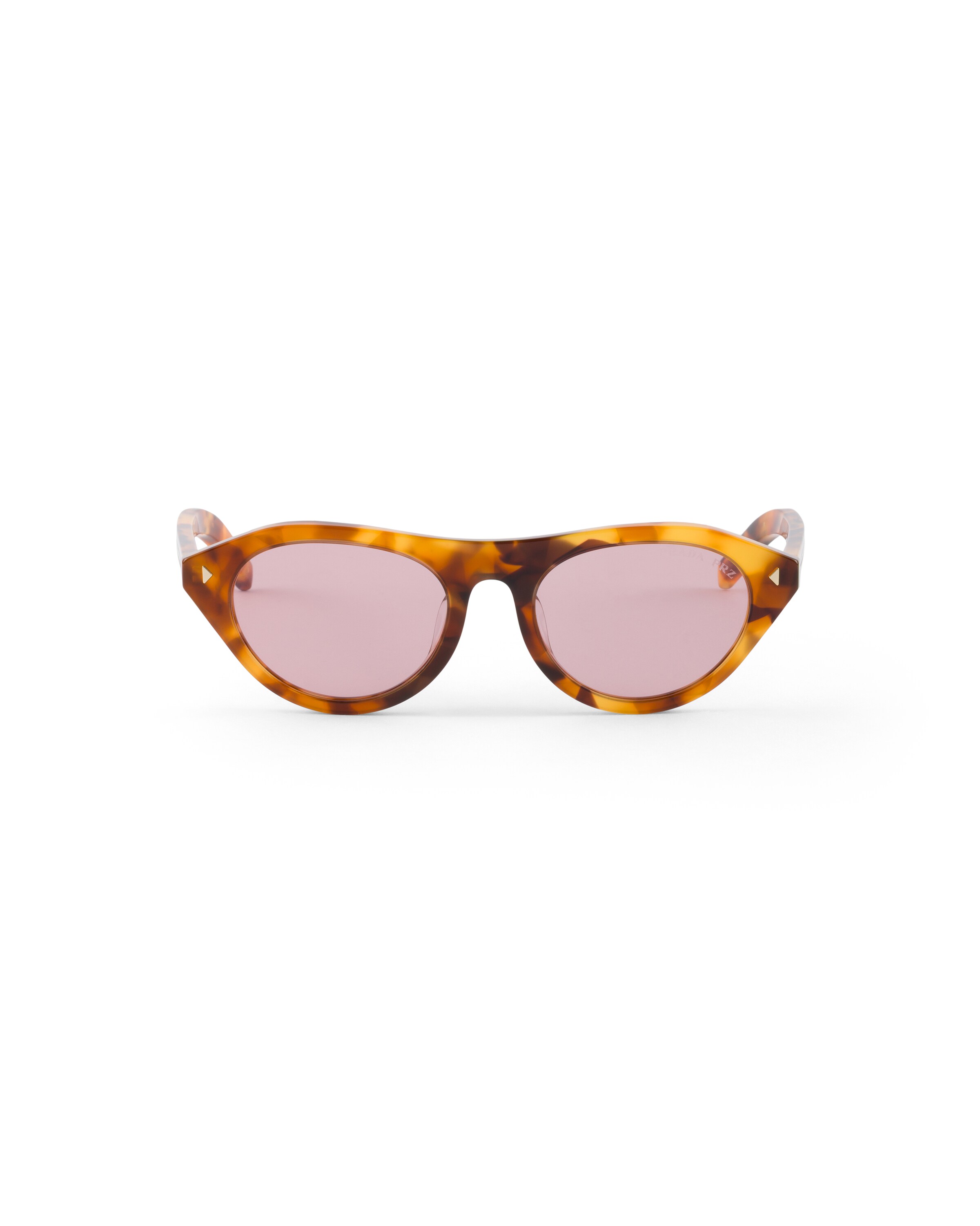 Occhiali Da Sole Prada Con Iconica Placca In Metallo, Donna, Lenti Fucsia
