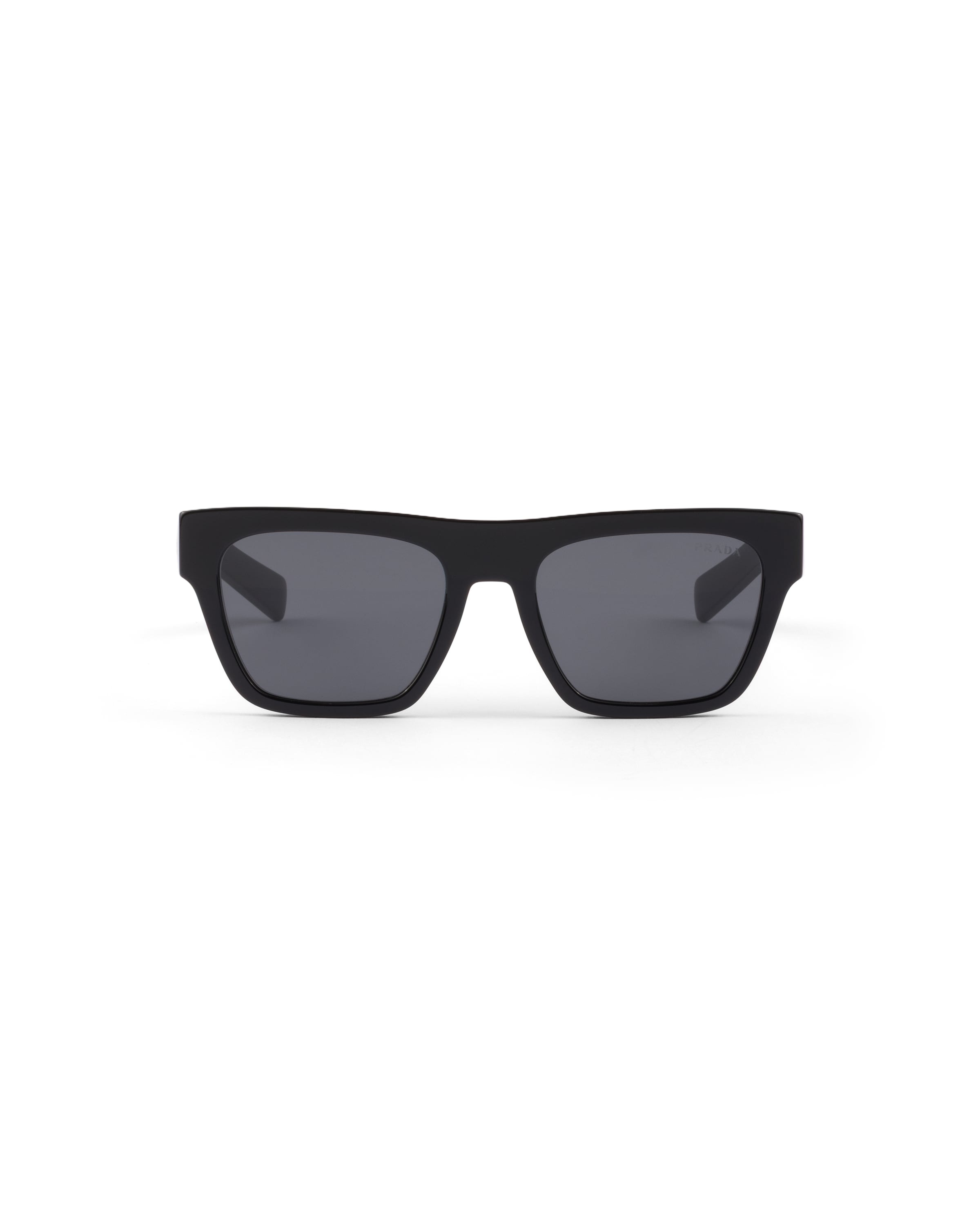 Prada Rectangular Frame Sunglasses In Gray