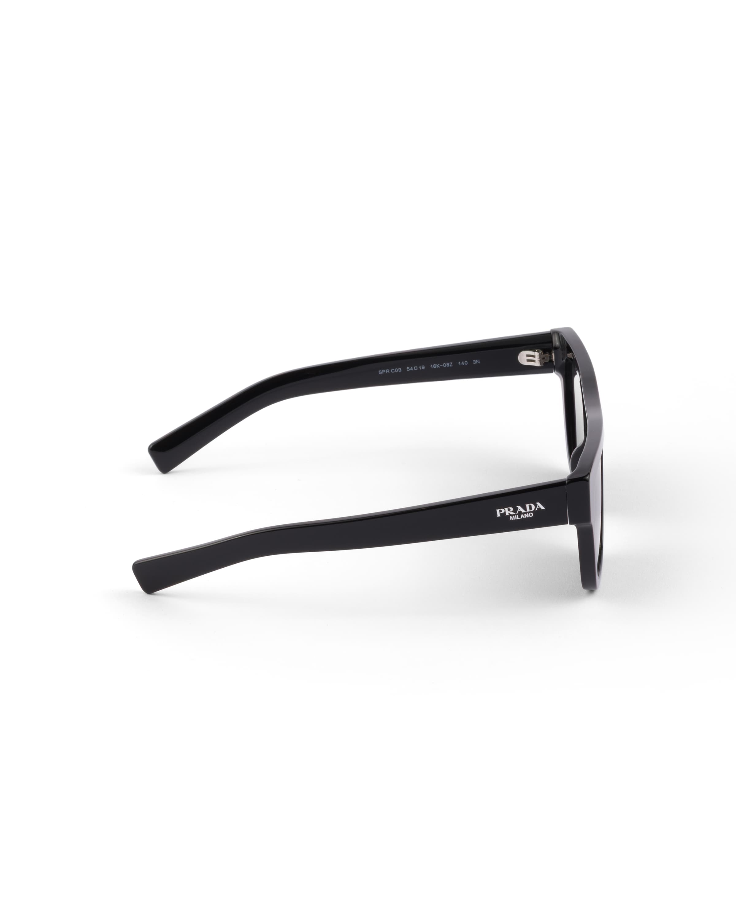 Prada Rectangular Frame Sunglasses In Gray