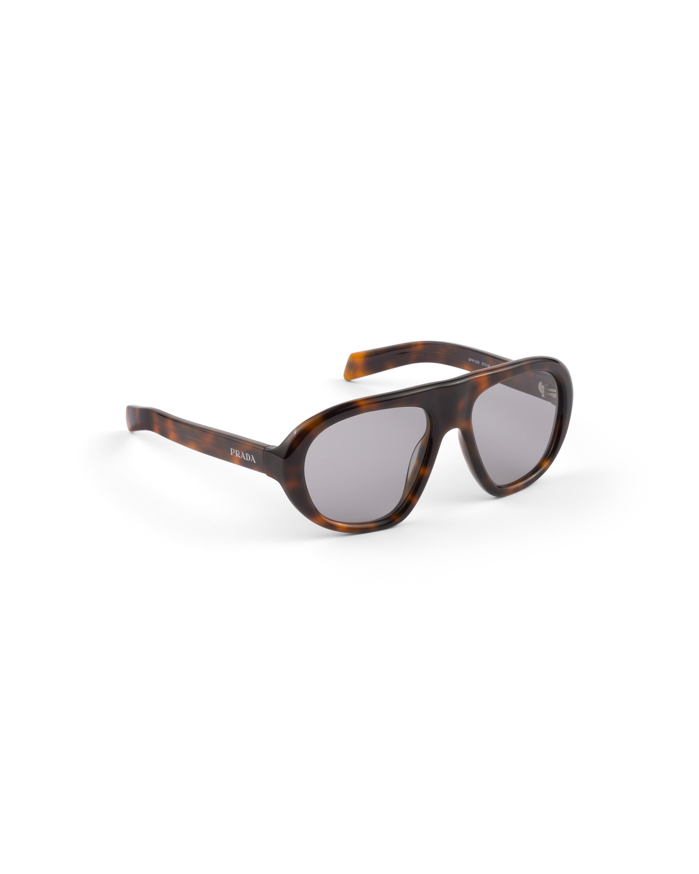 Prada Tortoiseshell Pilot-frame Sunglasses In Brown
