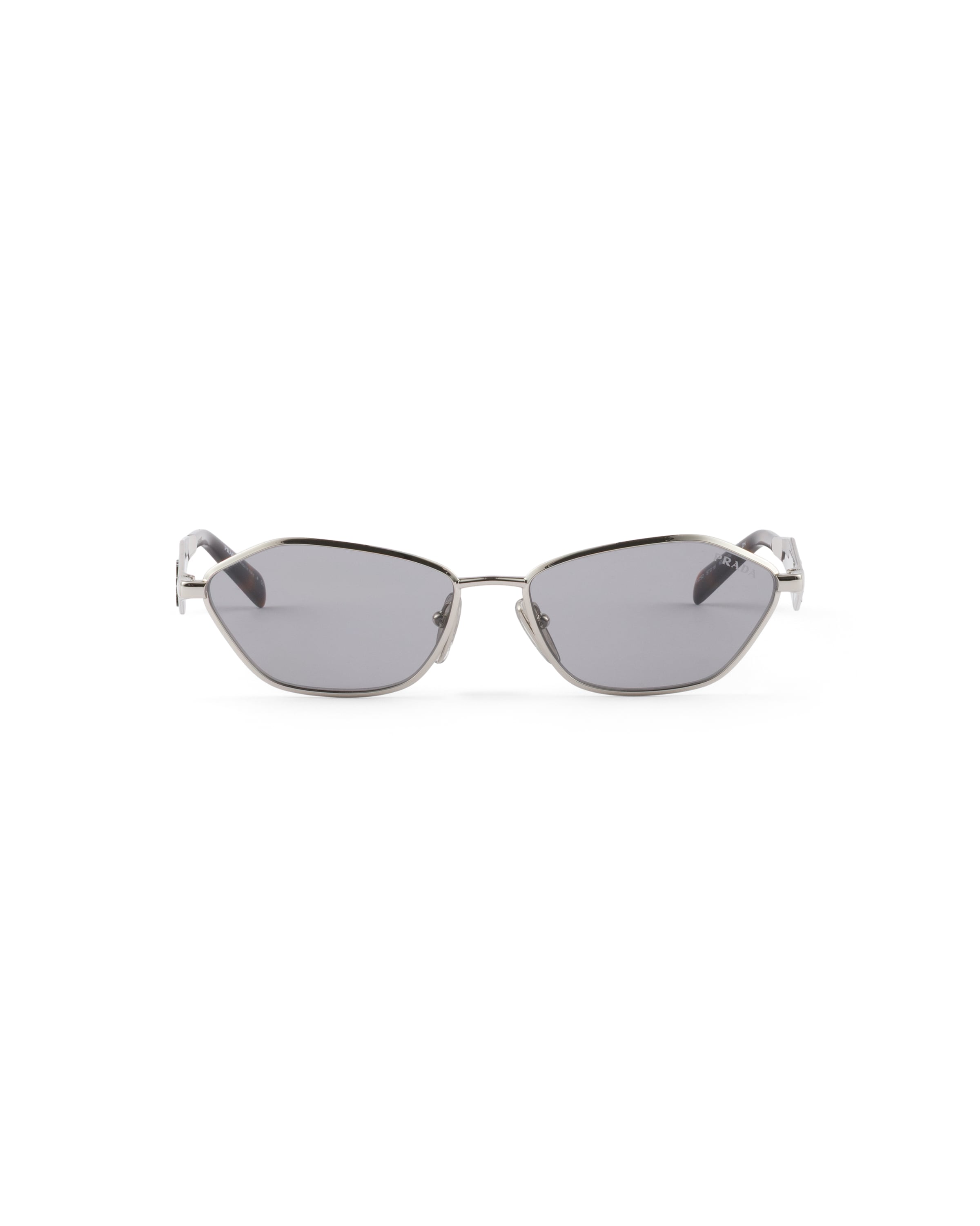 Prada Sonnenbrille Mit Logo In Gray