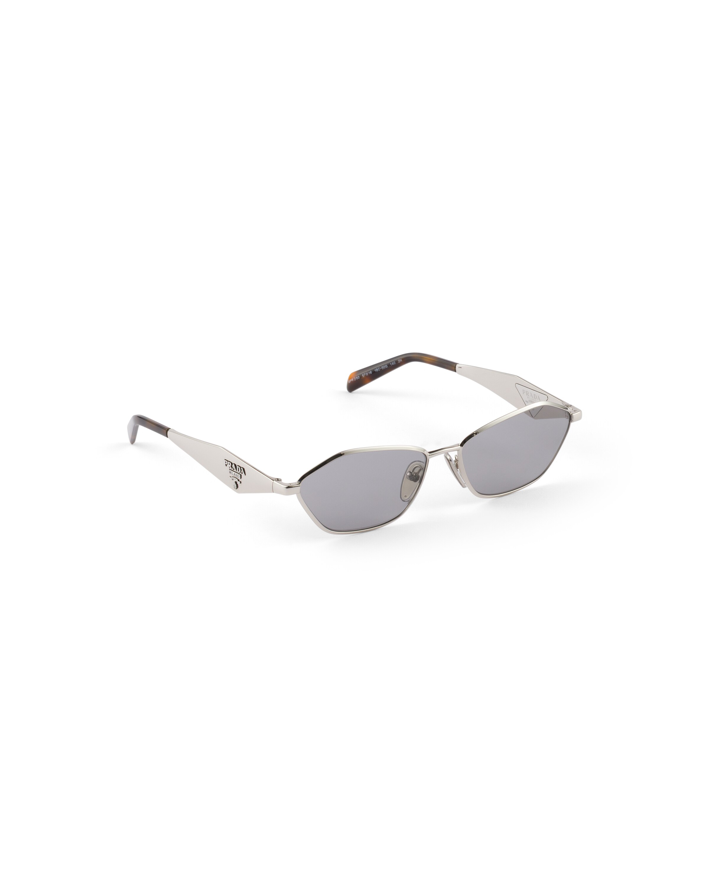 Prada Sonnenbrille Mit Logo In Gray