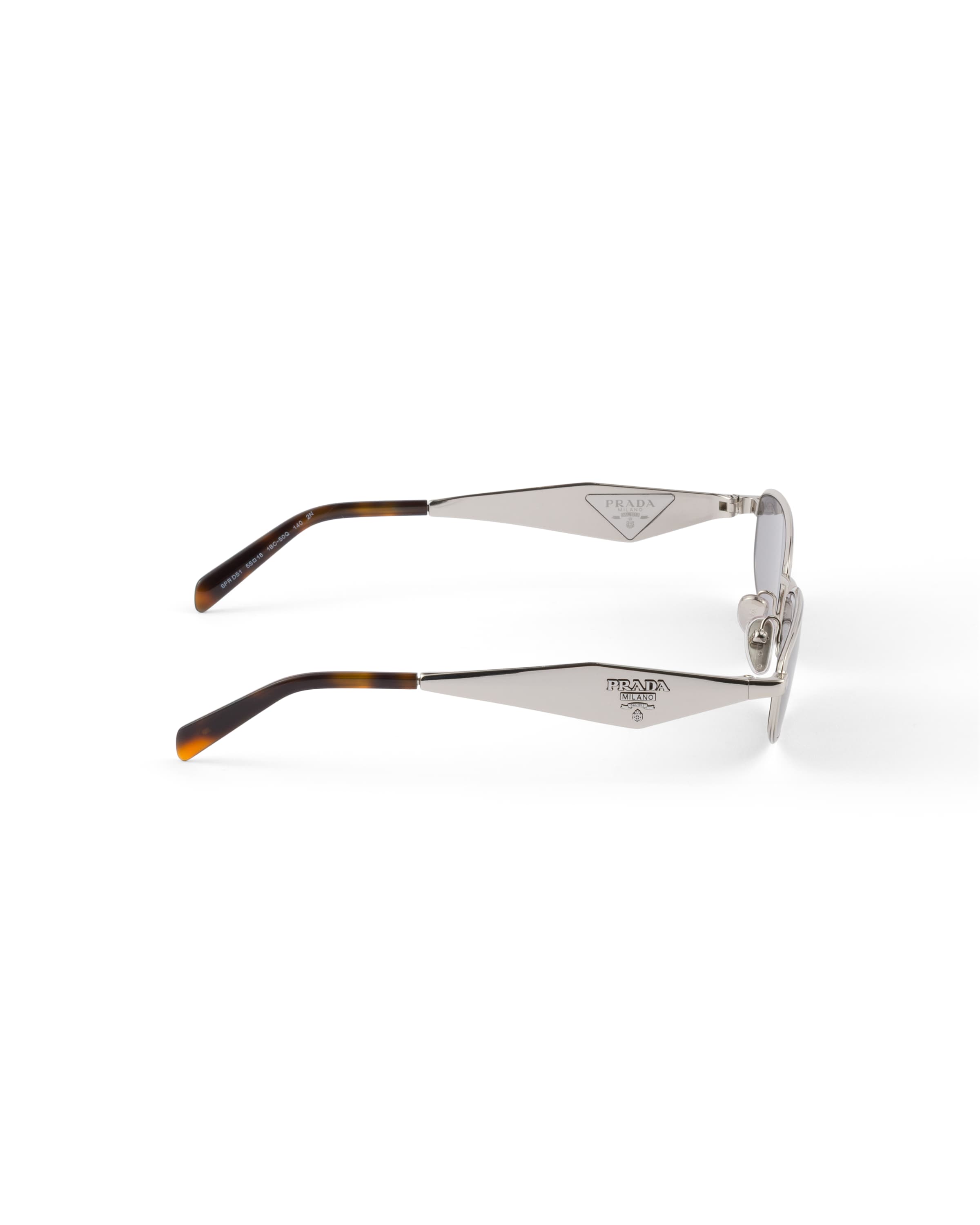 Prada Sonnenbrille Mit Logo In Gray