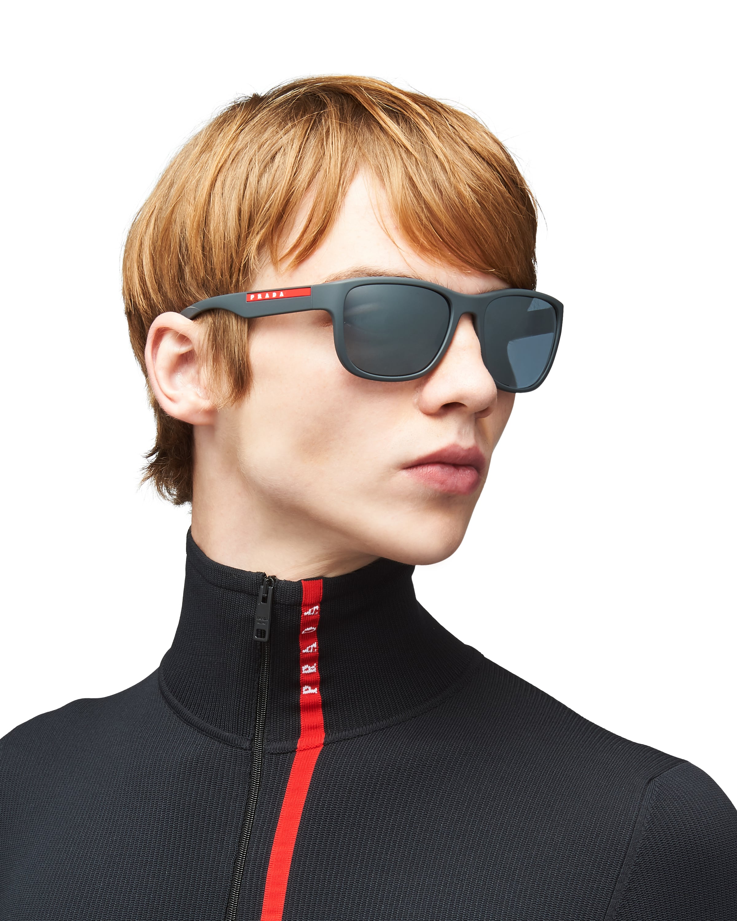 prada linea rossa flask sunglasses