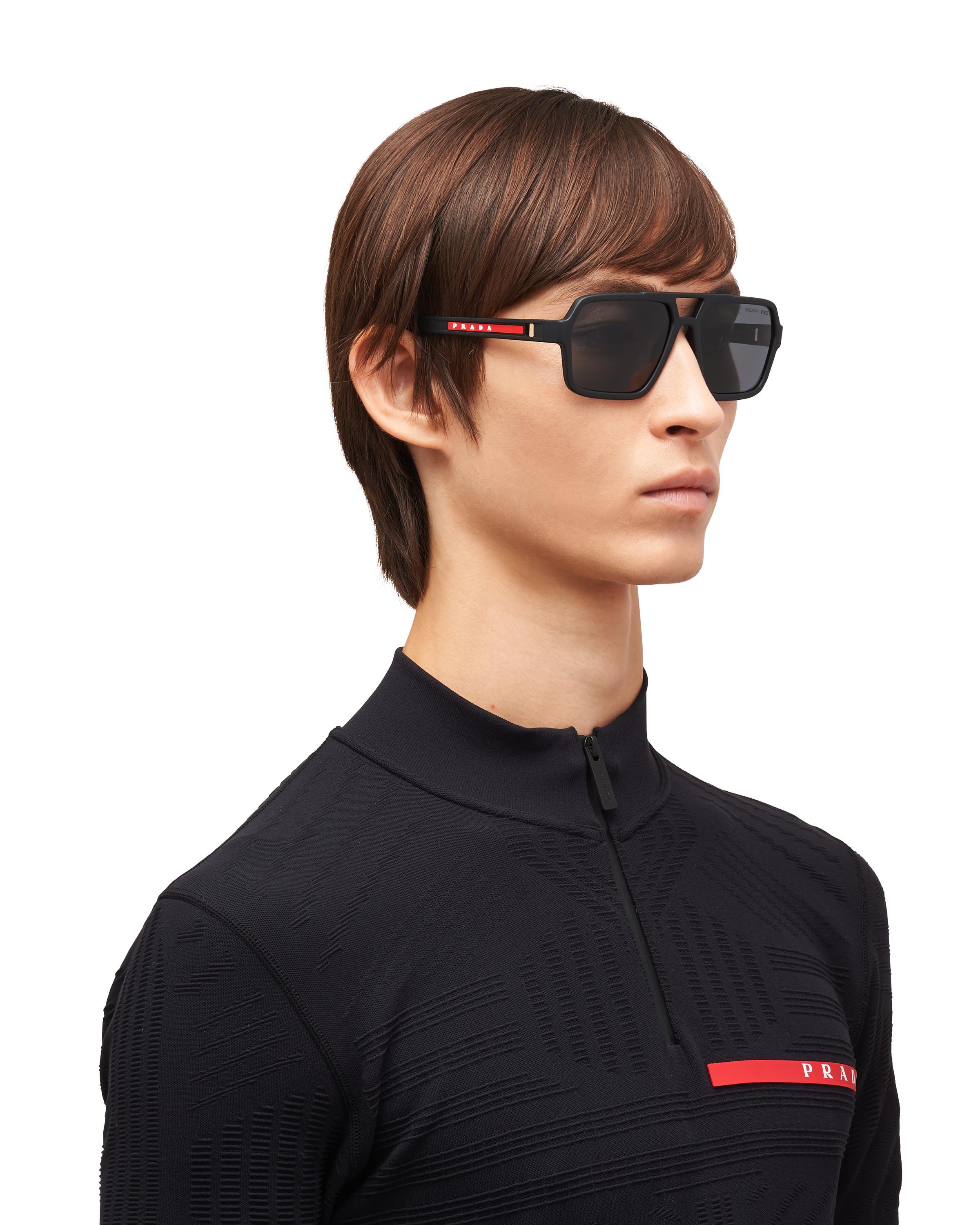 prada linea rossa polarized sunglasses