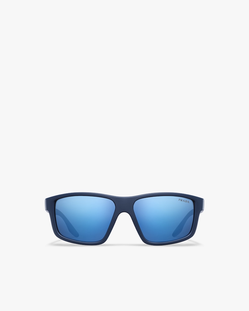 prada linea rossa blue sunglasses