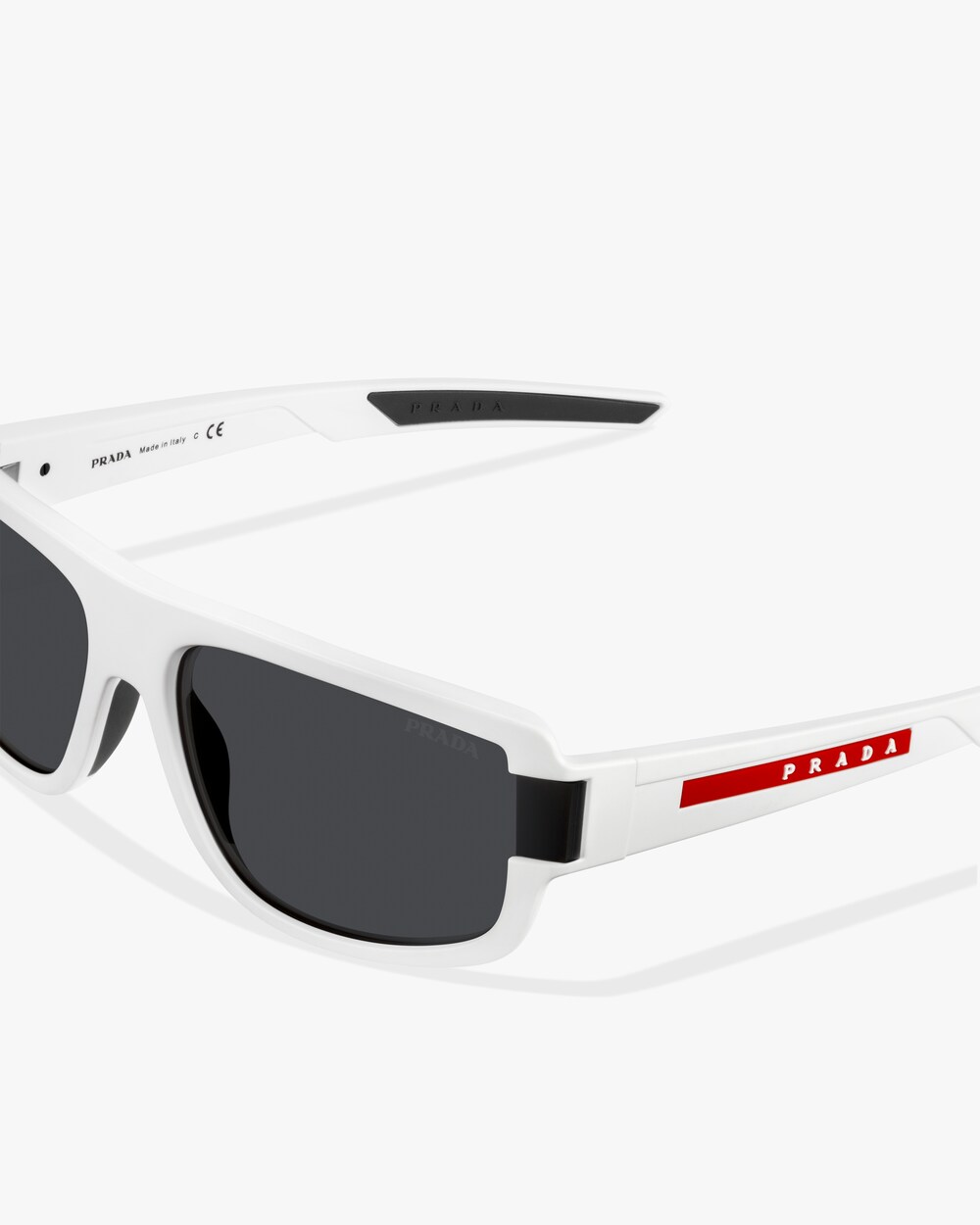 prada linea rossa white