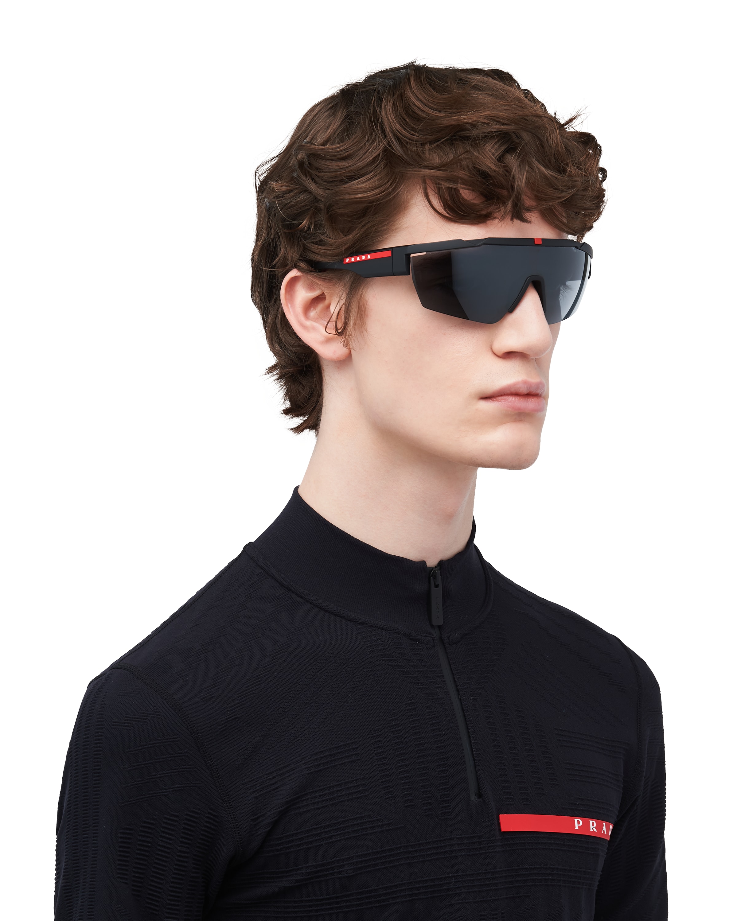 Interchangeable Lenses Linea Rossa Impavid sunglasses | Prada