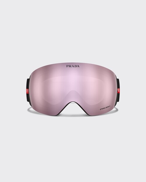 Pink Mirrored Lenses Prada Linea Rossa by Oakley ski goggles | Prada