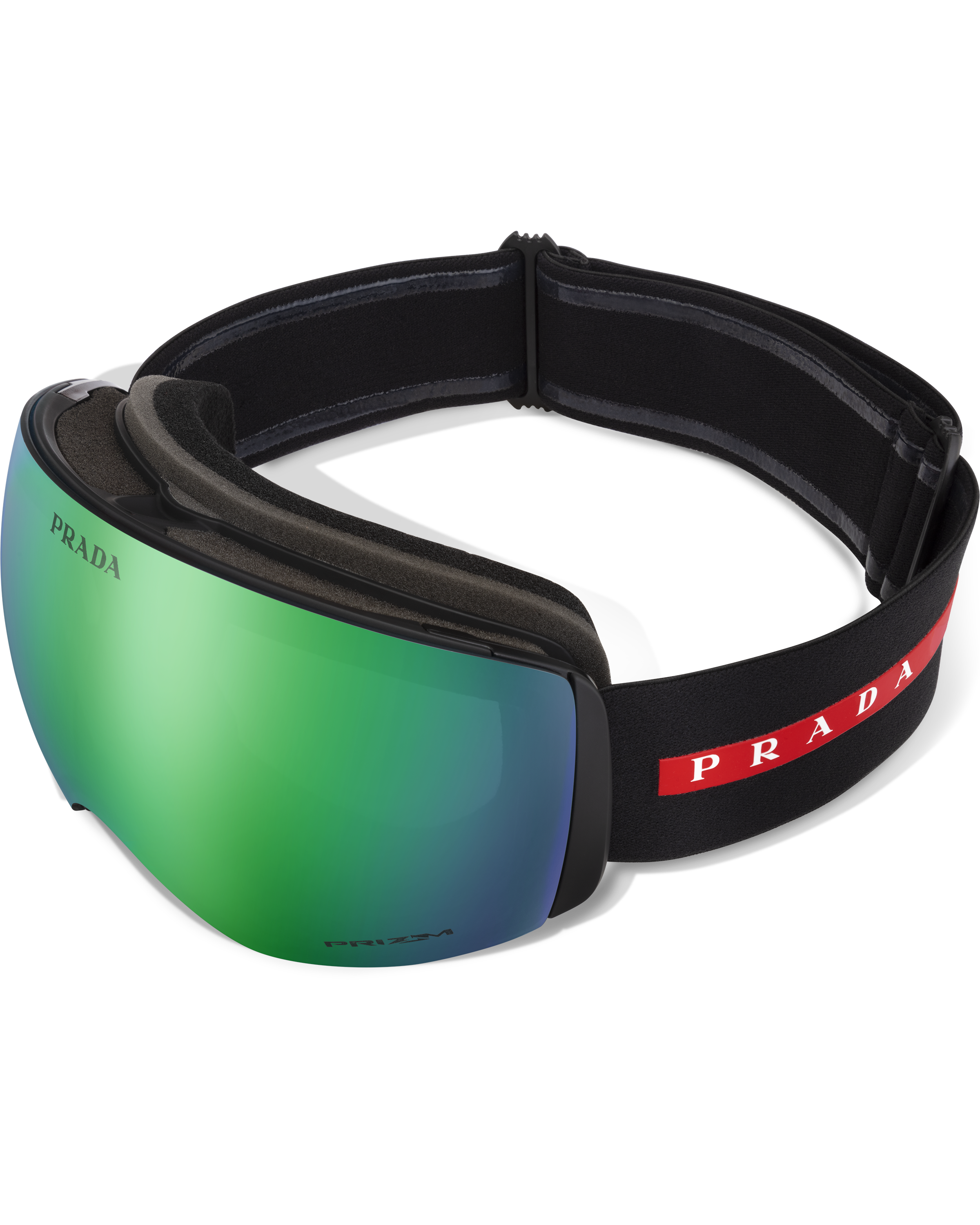 Green Mirrored Lenses Prada Linea Rossa By Oakley Ski Goggles