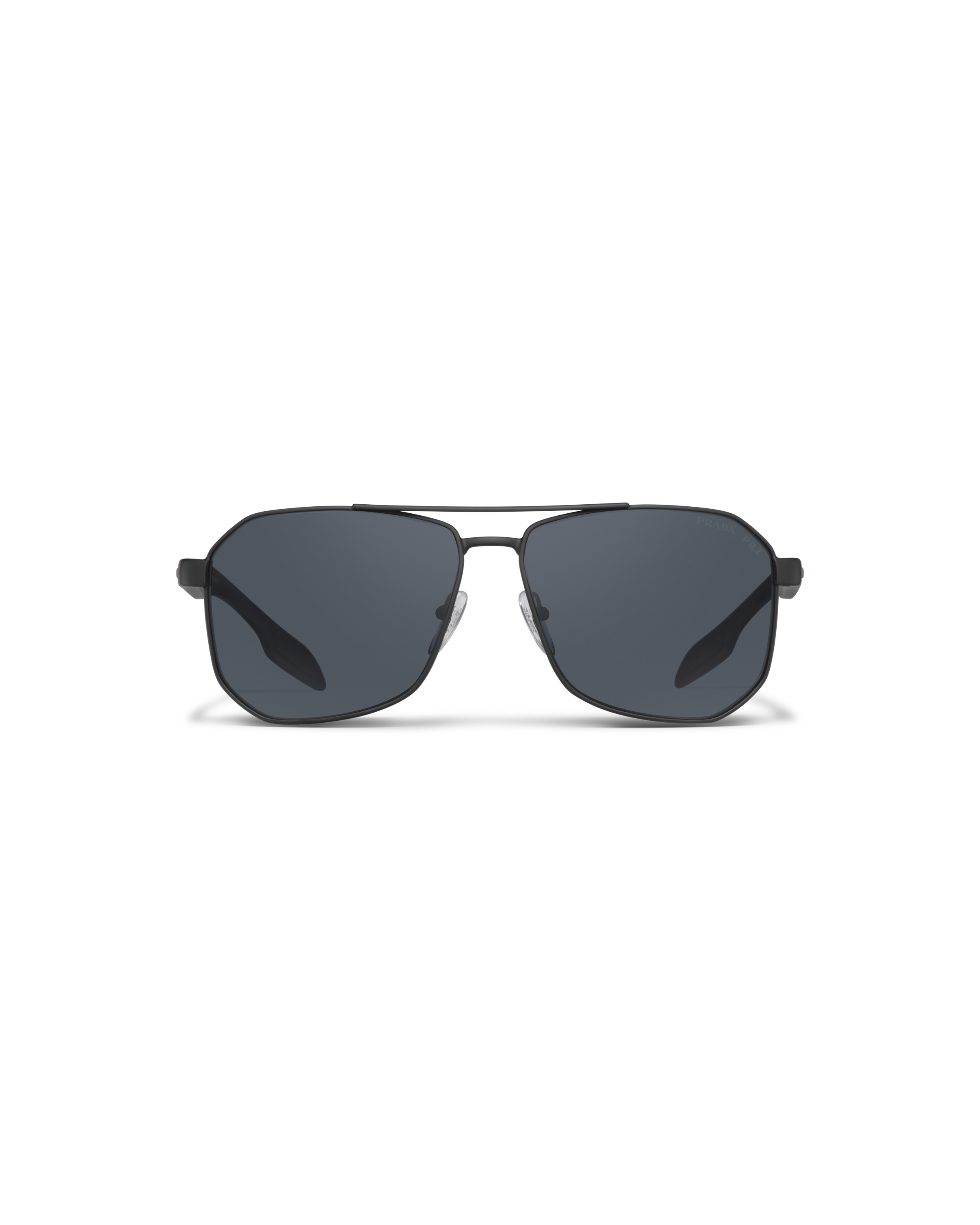 Prada Linea Rossa 62mm Polarized Pilot Sunglasses In Polarized Black Lenses