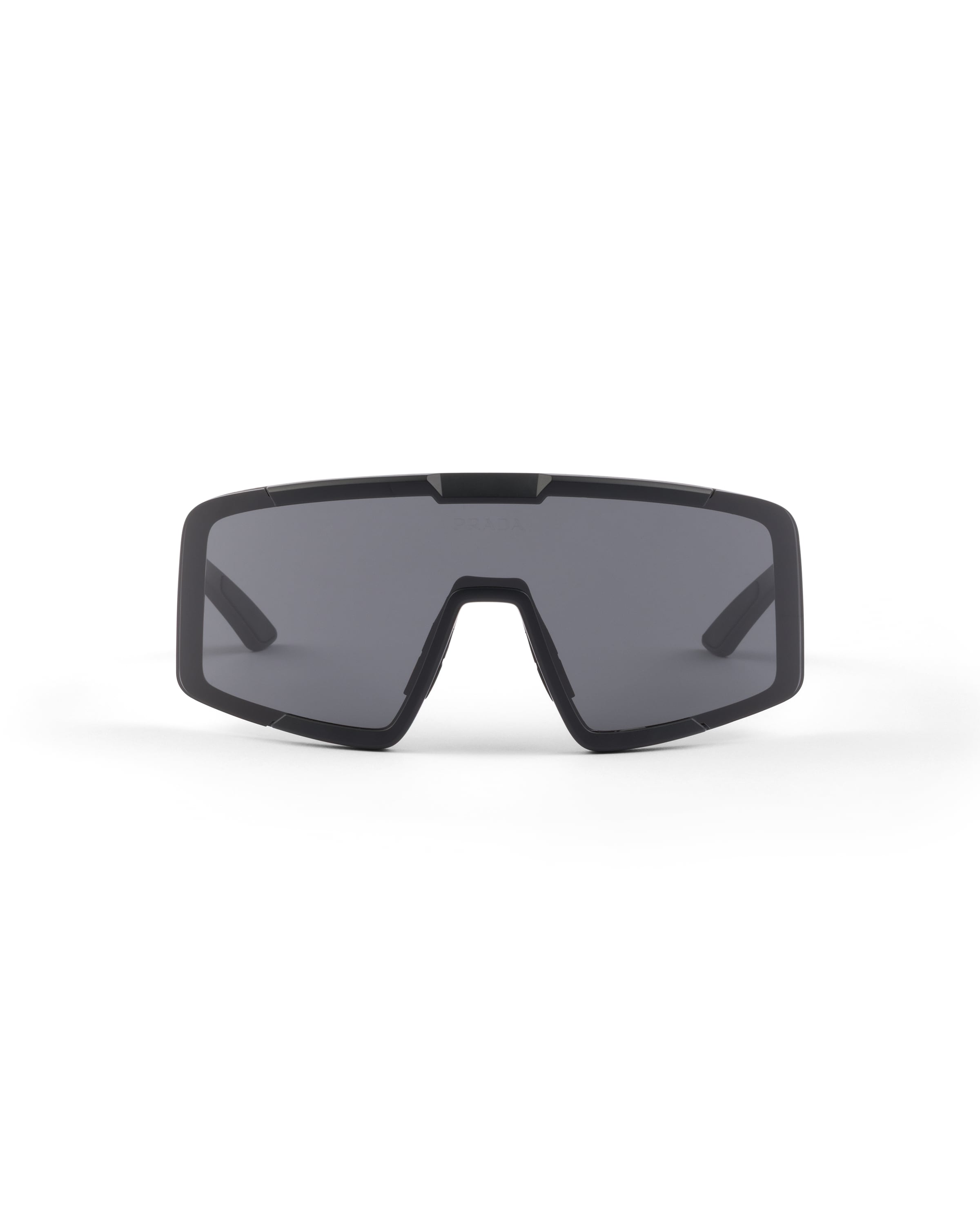 Prada Linea Rossa Rectangle-frame Sunglasses In Black