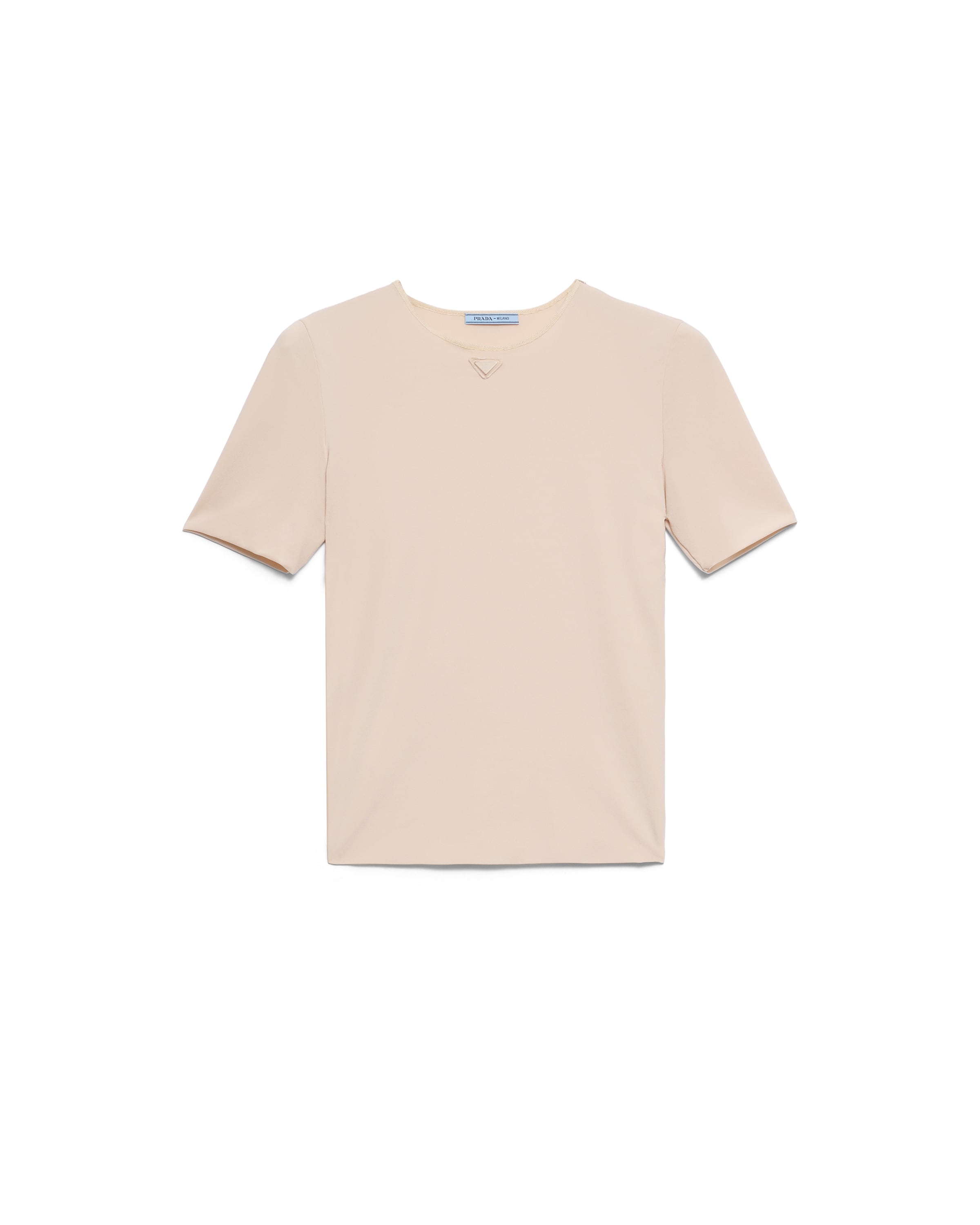 Prada Short-sleeved Stretch Fabric T-shirt