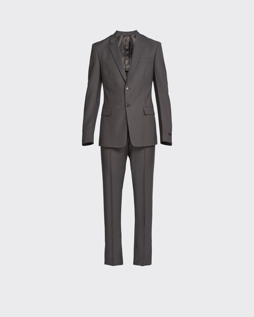 Abito monopetto in light mohair Ferro | Prada