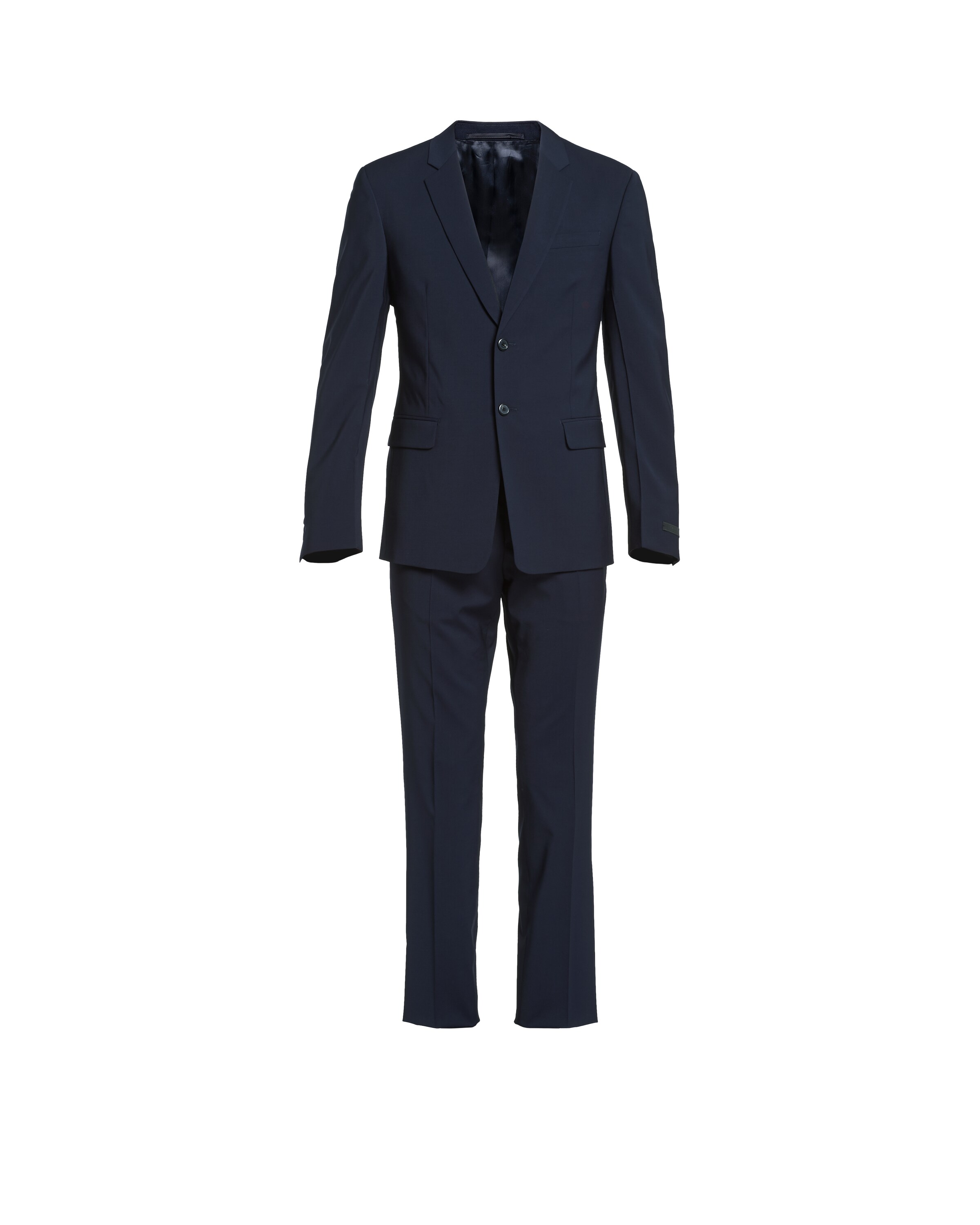 Navy Light stretch wool suit Prada