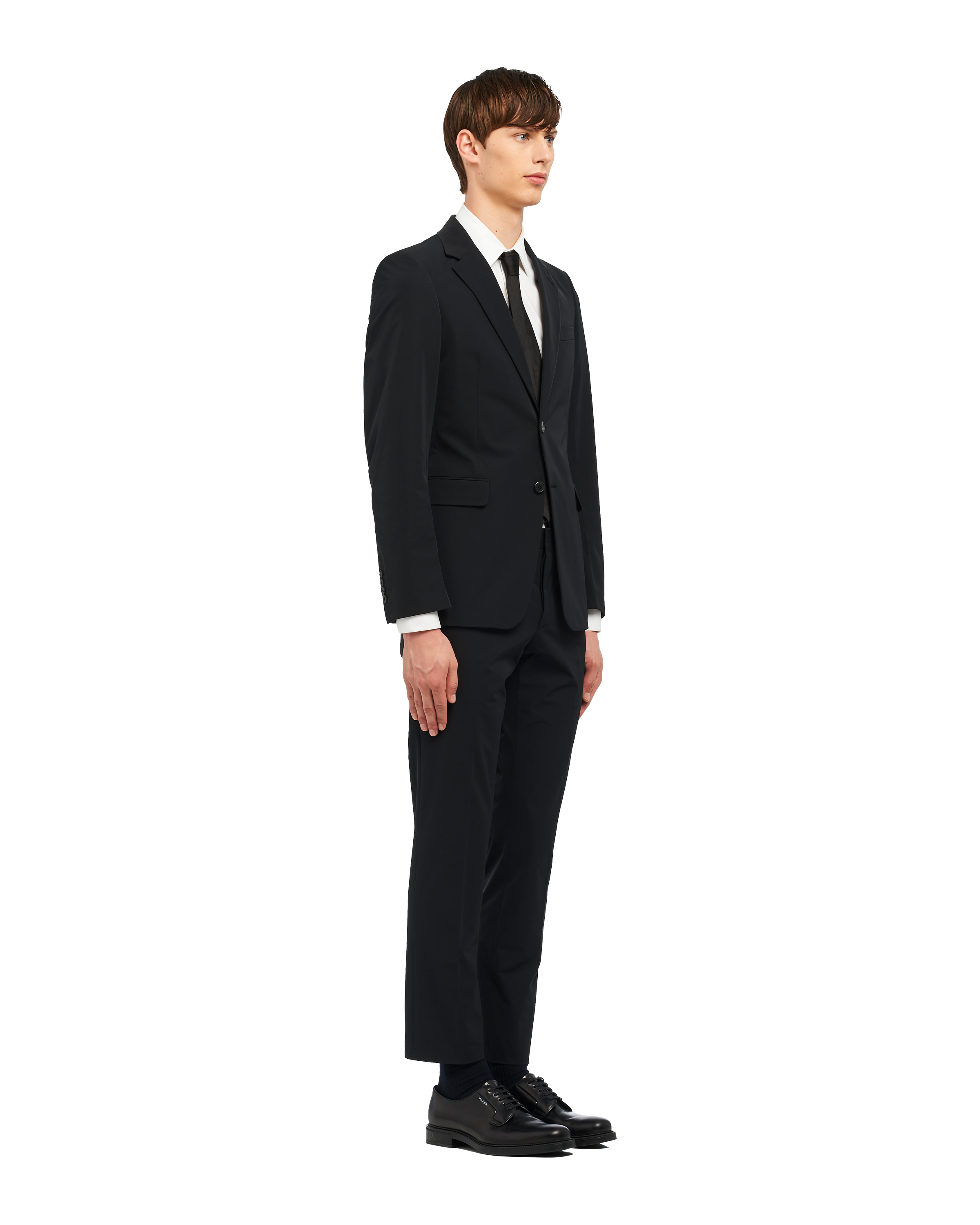 Huisdieren Overtekenen Matron Black Technical fabric single-breasted suit | Prada