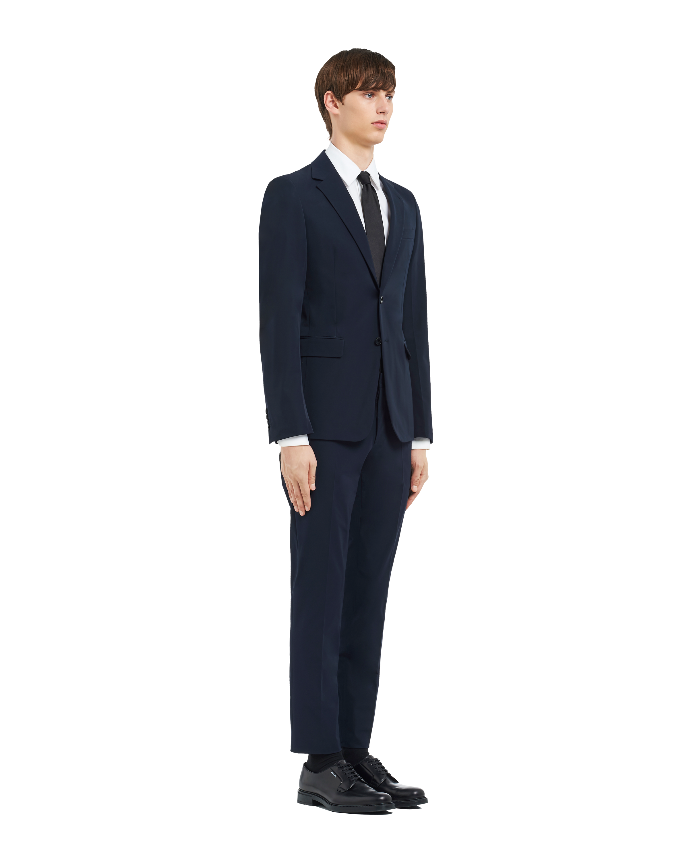 Navy Technical fabric single-breasted suit | Prada