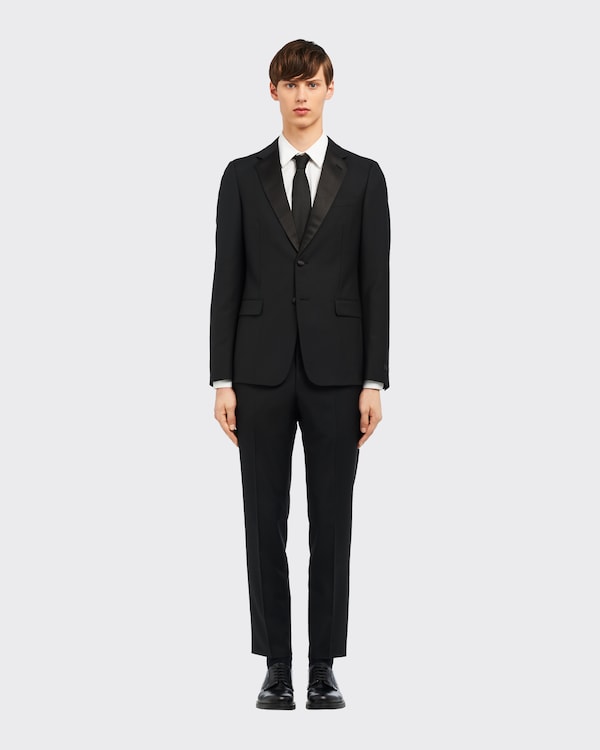 Singled-breasted two-button wool mohair tuxedo Singled-breasted two-button wool mohair tuxedo