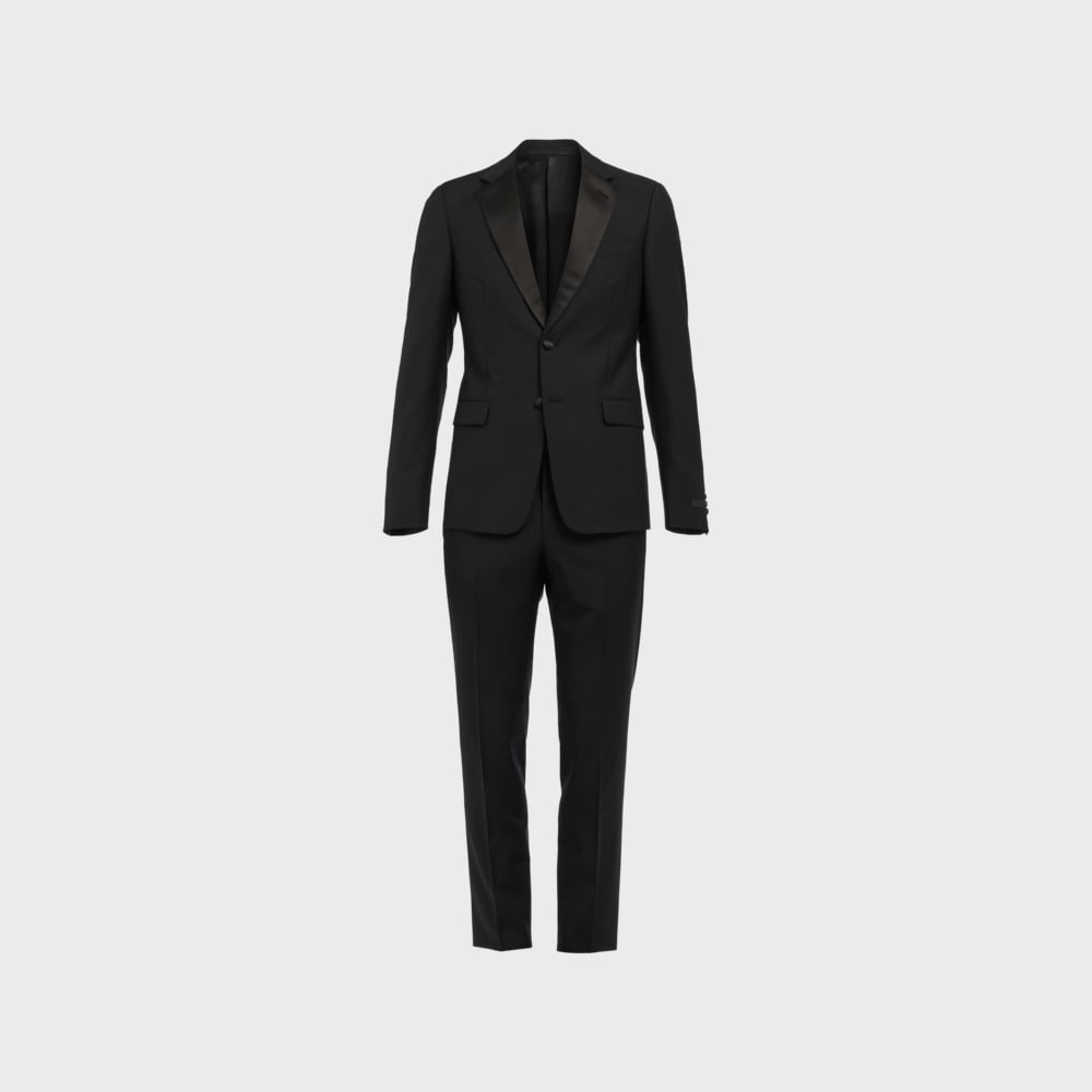 Prada 单排双扣马海羔羊毛礼服 1