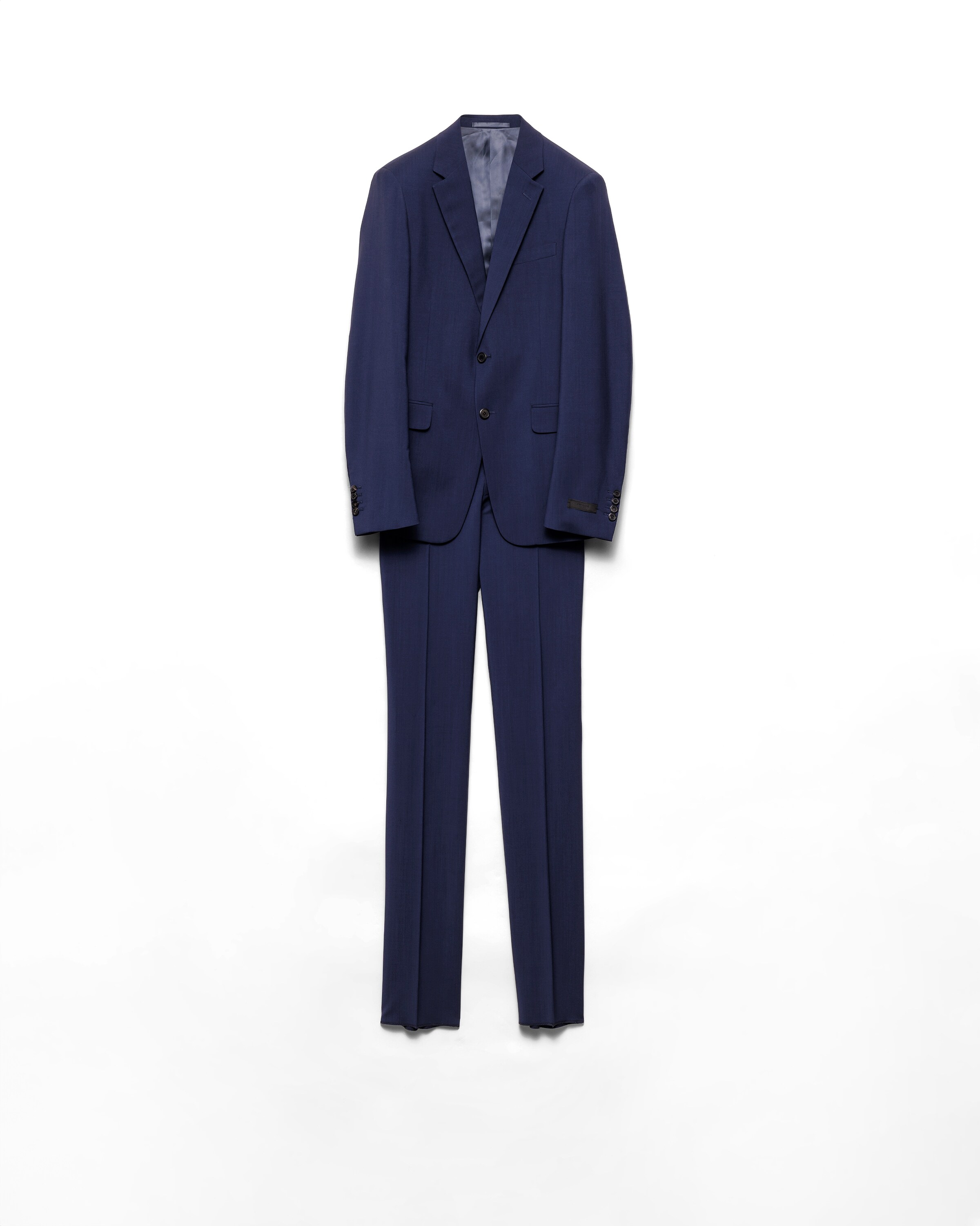 Prada Abito Monopetto In Mohair E Lana, Uomo, Baltico, Taglia 56R