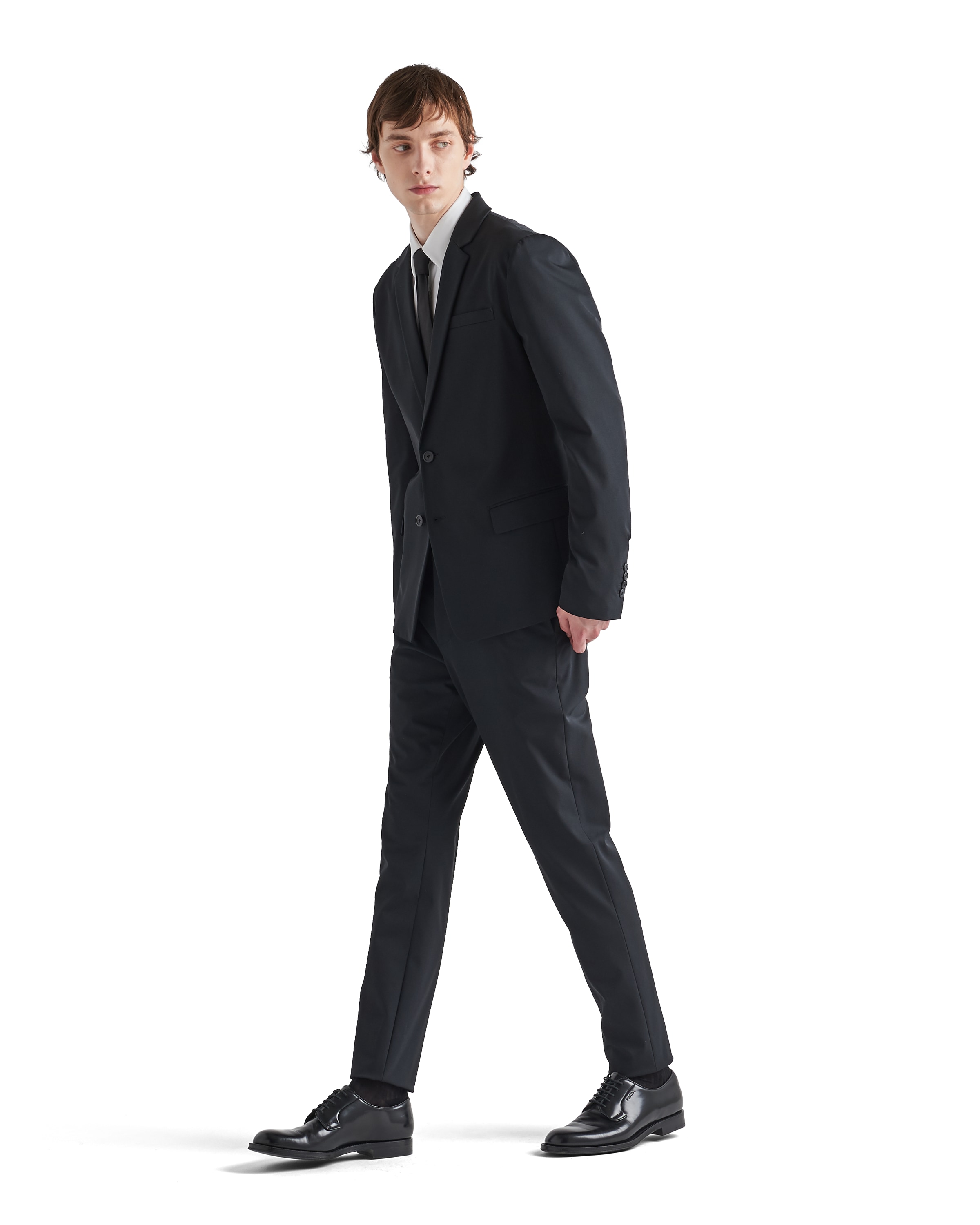 Prada Single Breasted Tailored Suit In Black