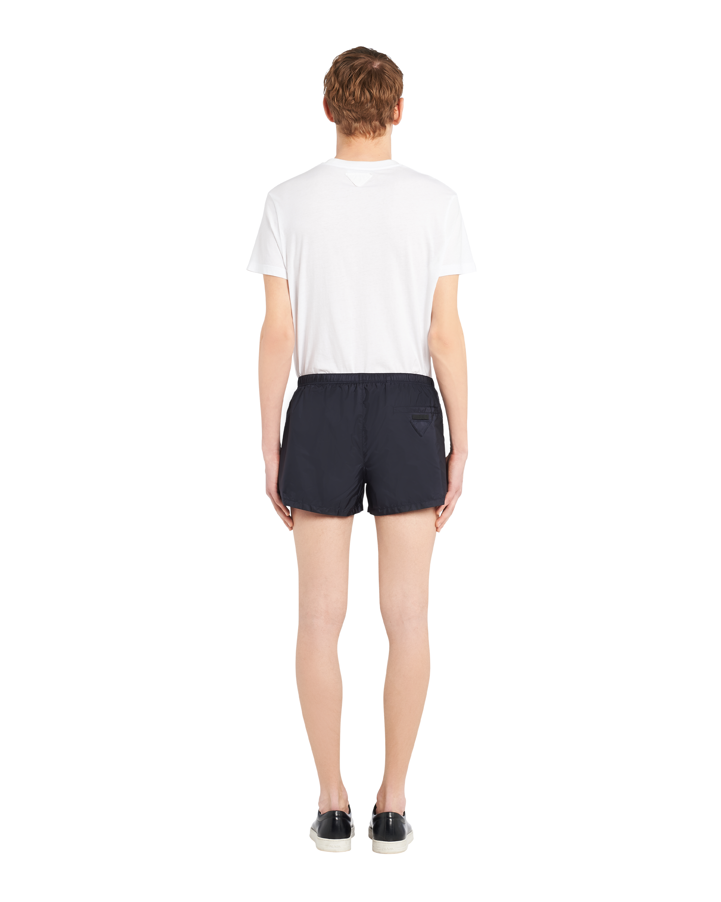 Navy Nylon swim trunks Prada