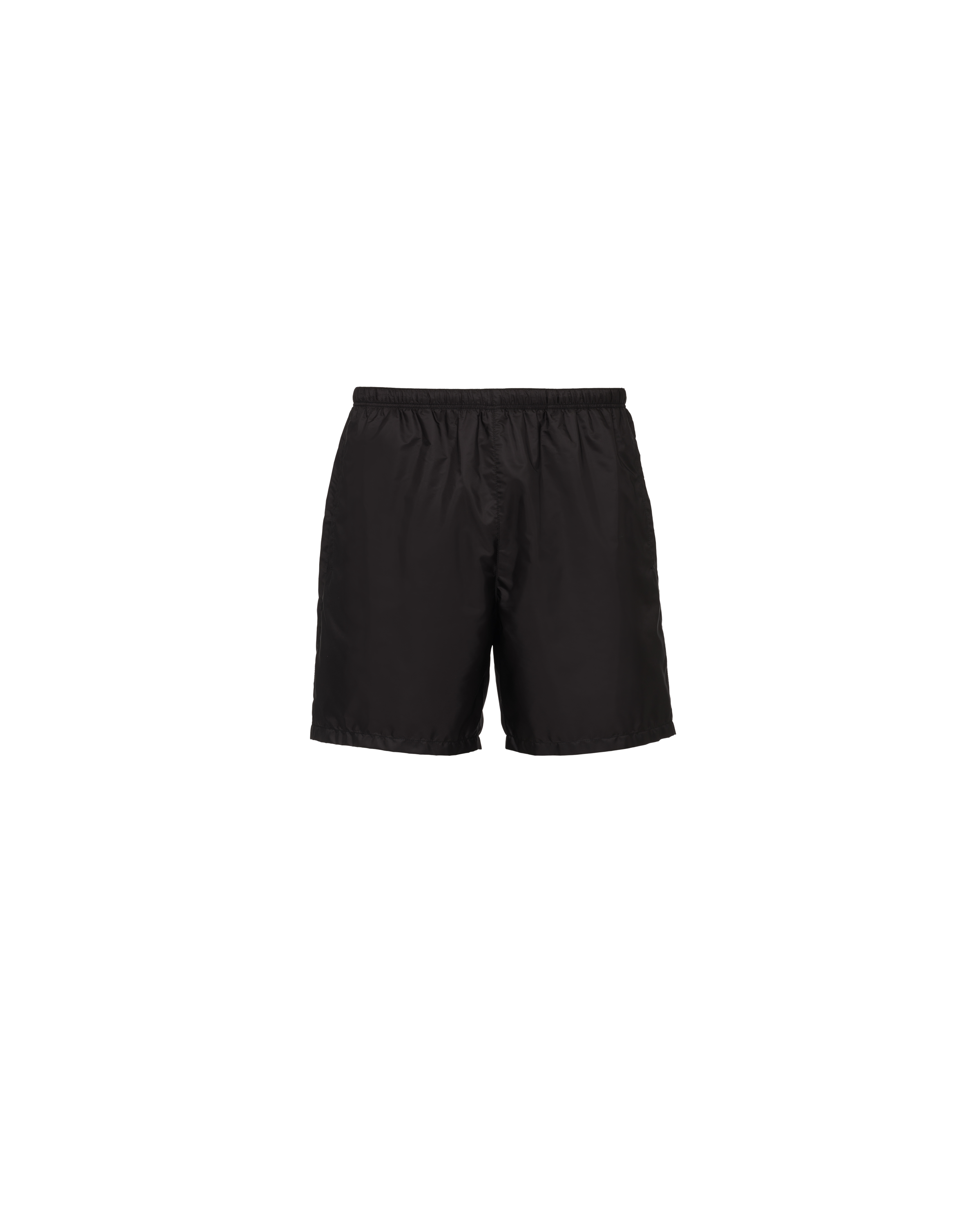 Prada Re-nylon Swim Trunks In Black