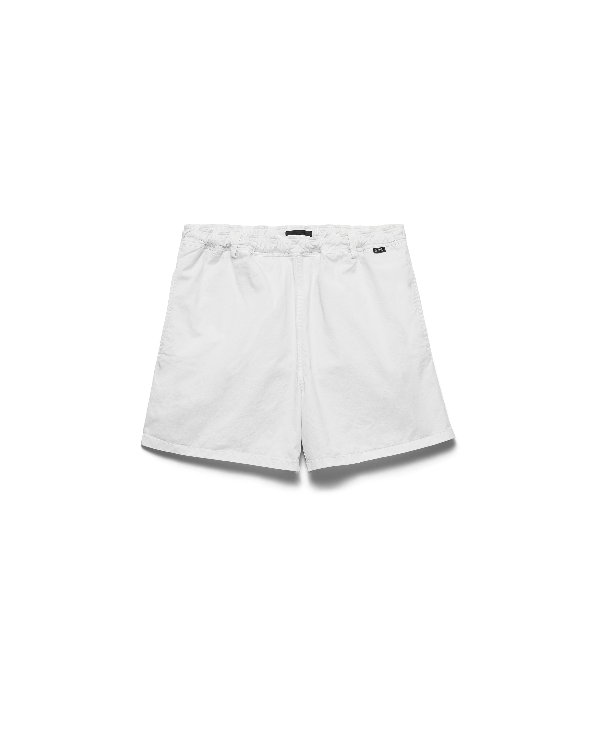 Prada Twill Swim Trunks, Man, Ice, Size M