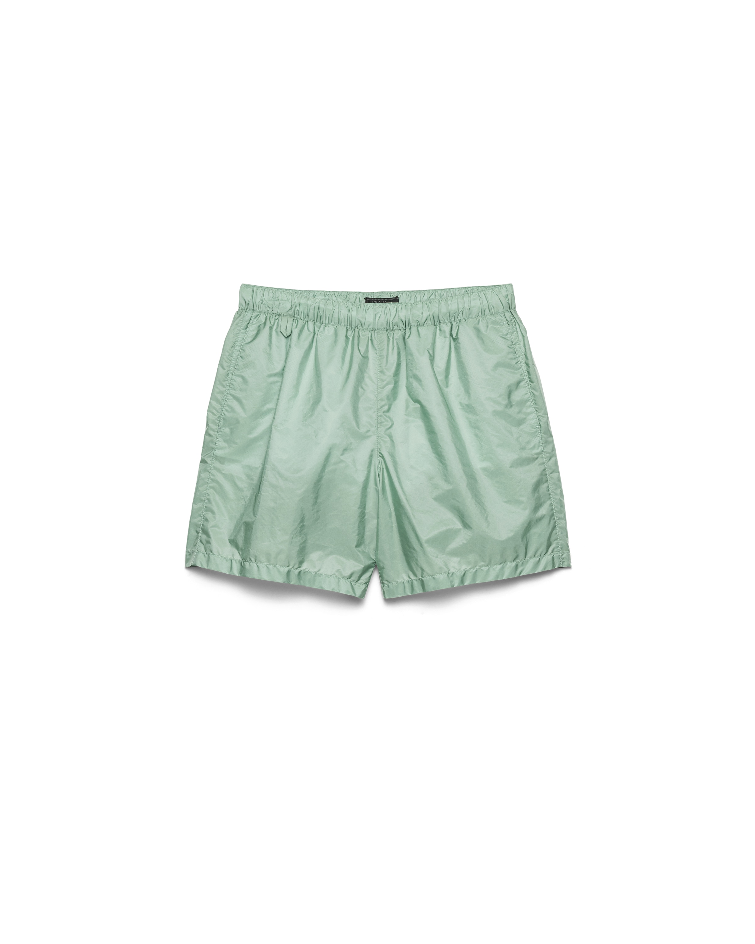 Prada Re-nylon Swim Trunks, Man, Aquamarine/lime, Size 54