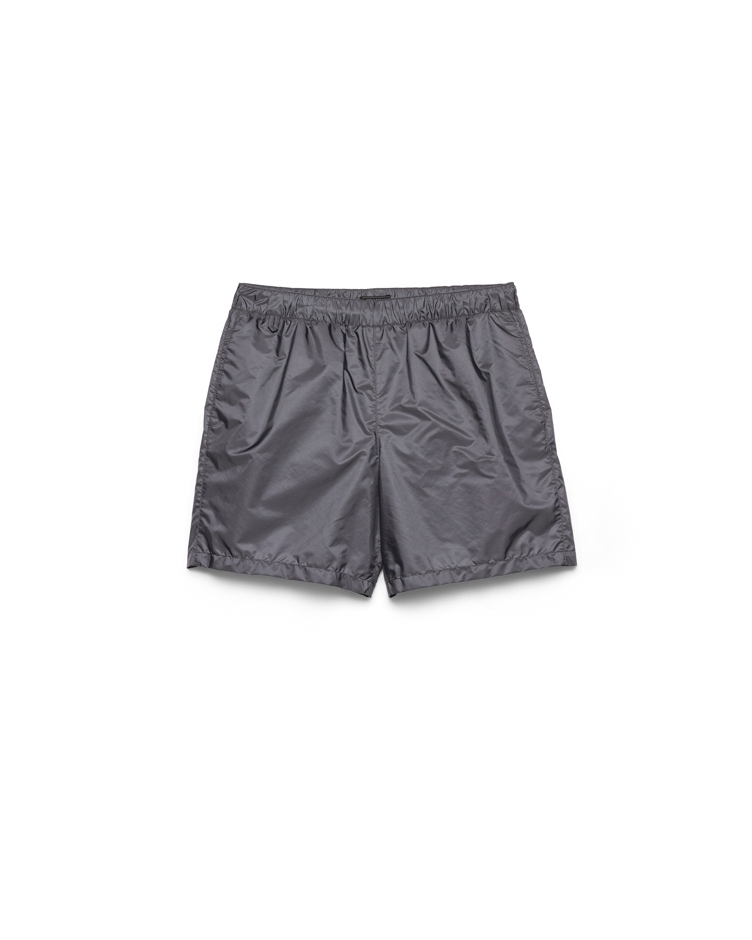 Prada Re-nylon Swim Trunks, Man, Iron Gray/light Blue, Size 50