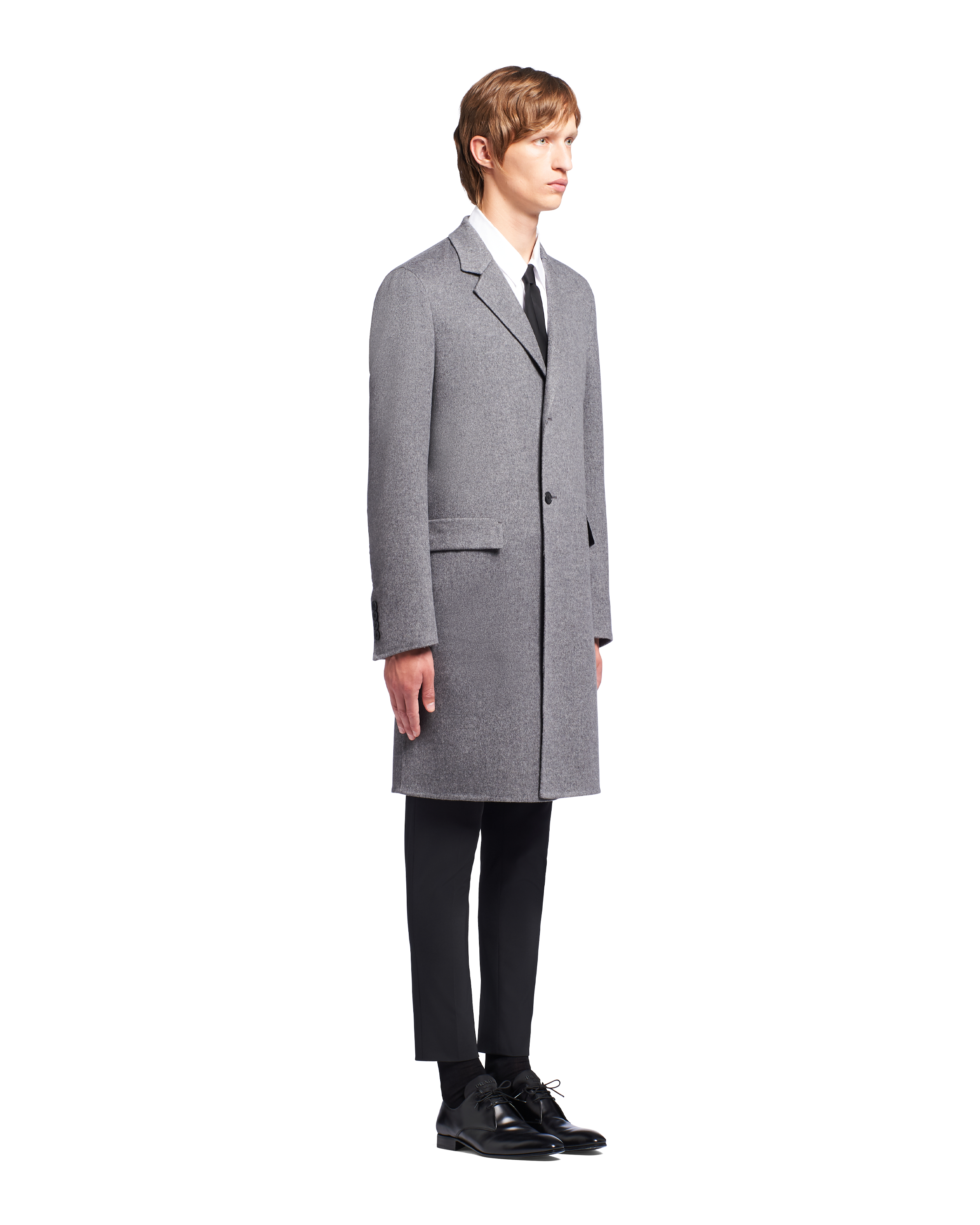 Abrigo de cachemir doble Gris Pizarra | Prada