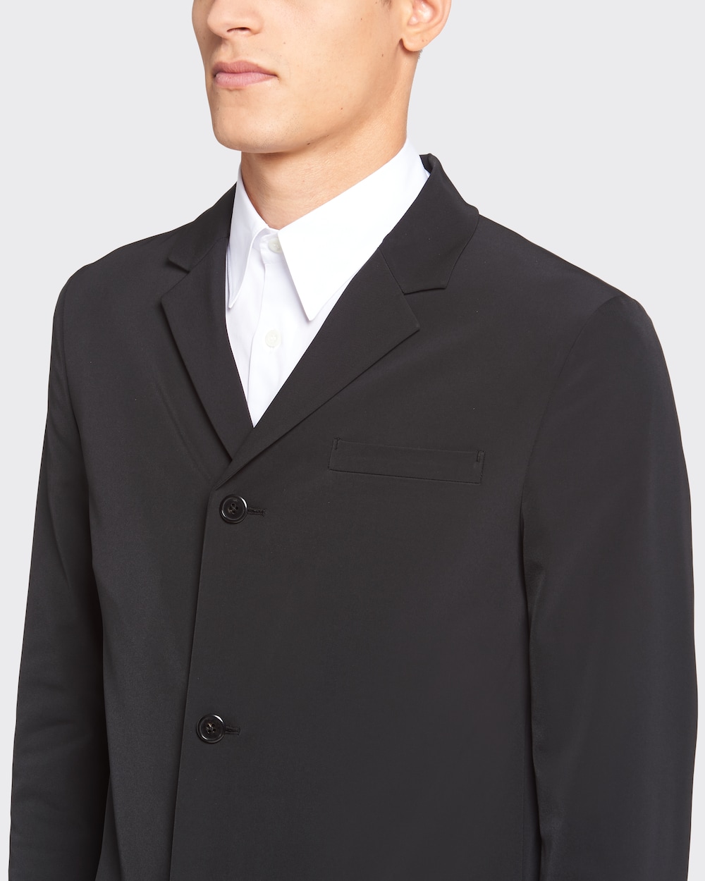 black single breasted formal coat