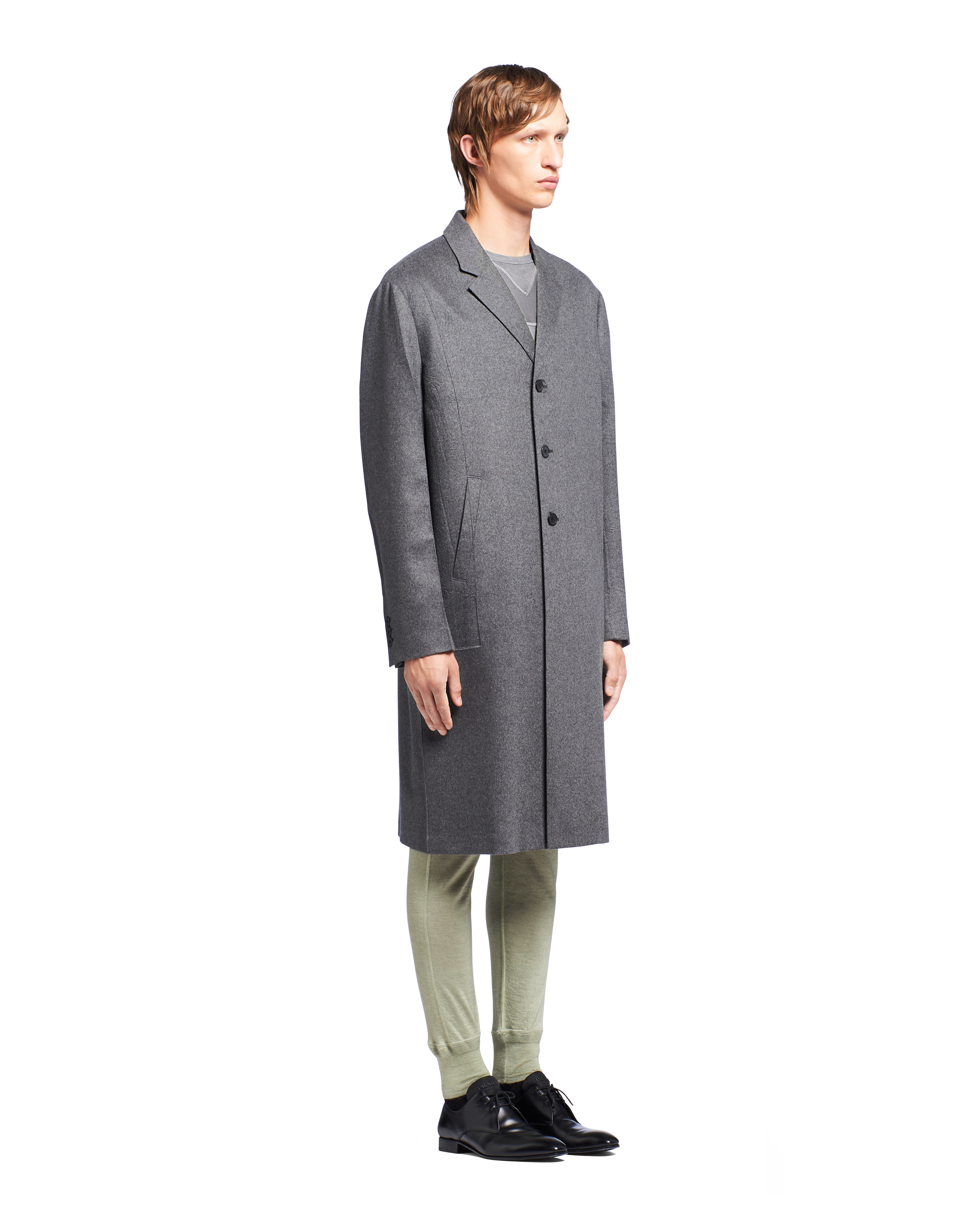 Gray cheap cashmere coat