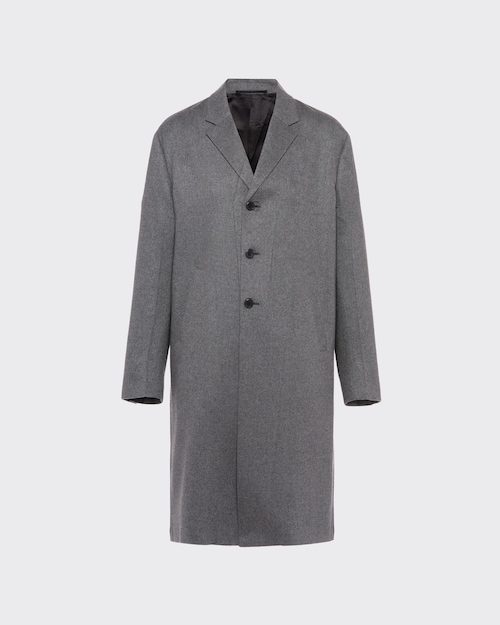 Single-breasted cashmere coat | Prada